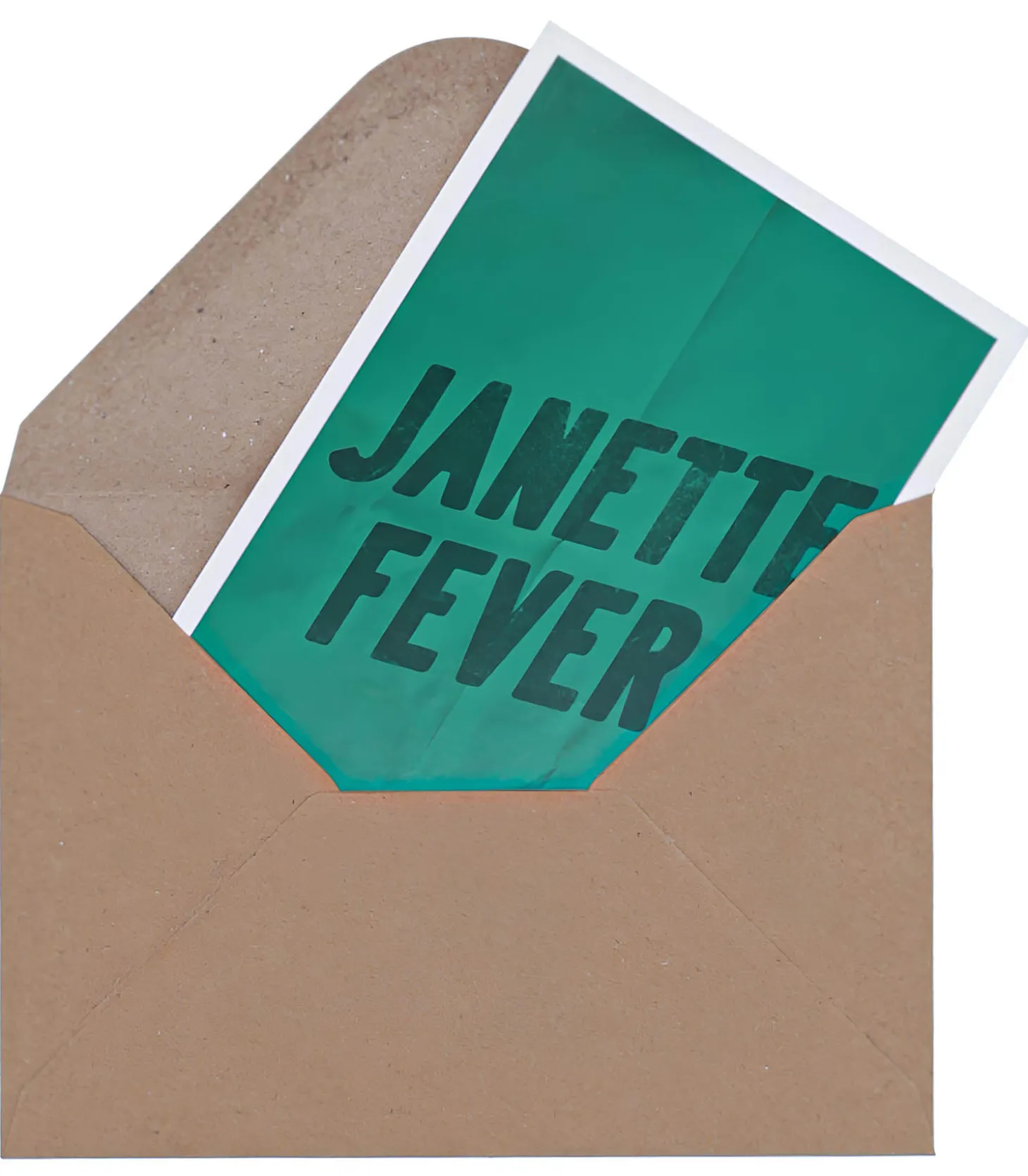 Carte de voeux Janette Fever Vert-LES BONNES SOEURS Outlet