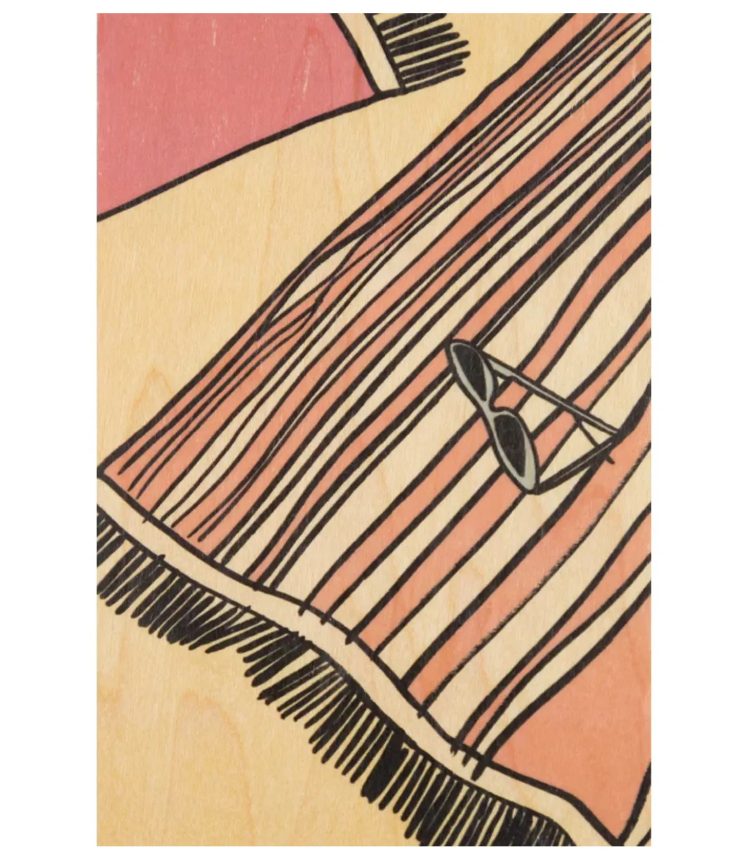 Carte postale en bois Holidays Towel-Woodhi Best Sale