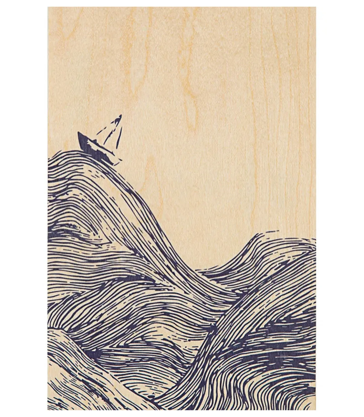 Carte postale en bois Landscapes Sea-Woodhi Online