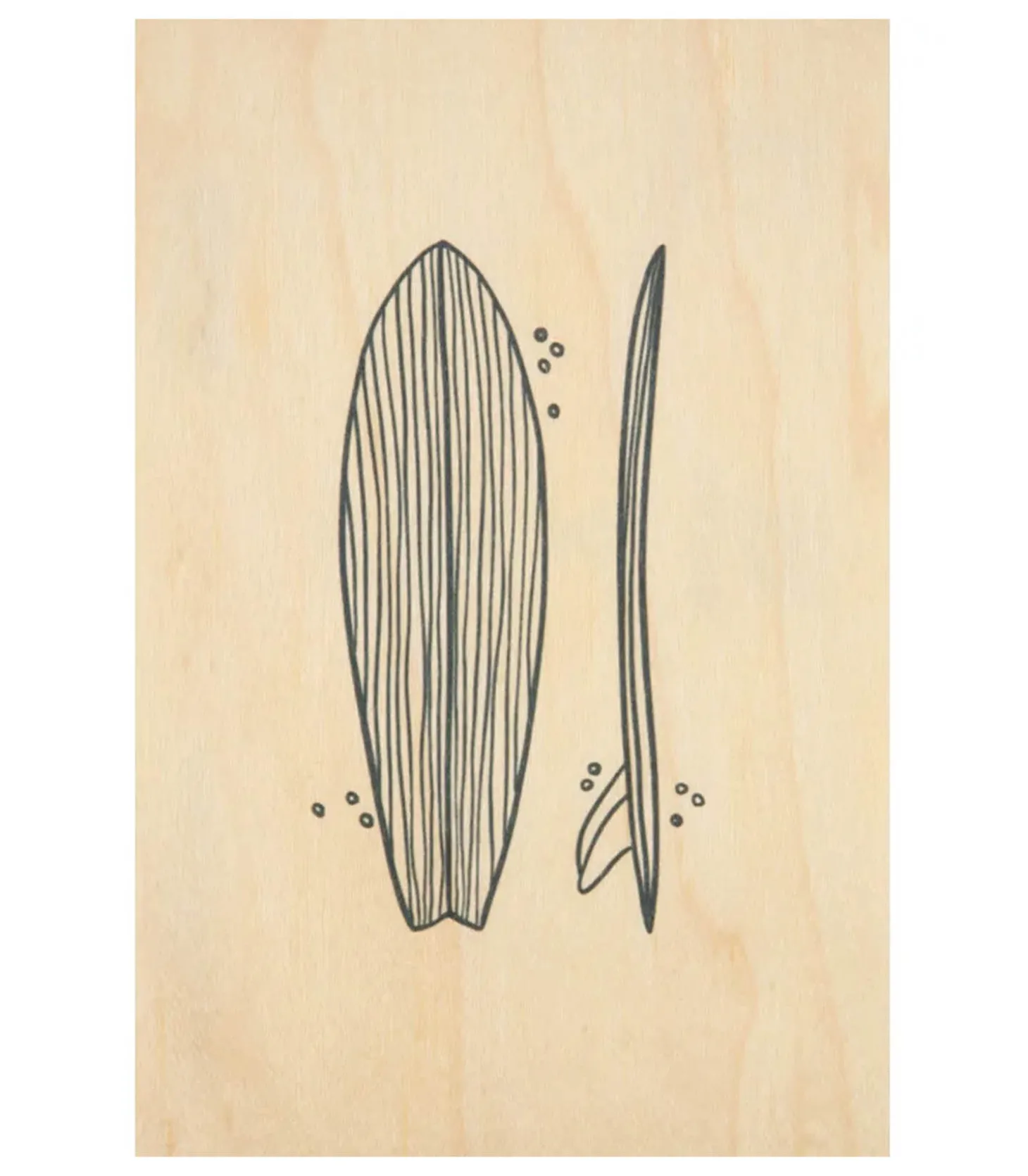 Carte postale en bois Surfboards-Woodhi Flash Sale