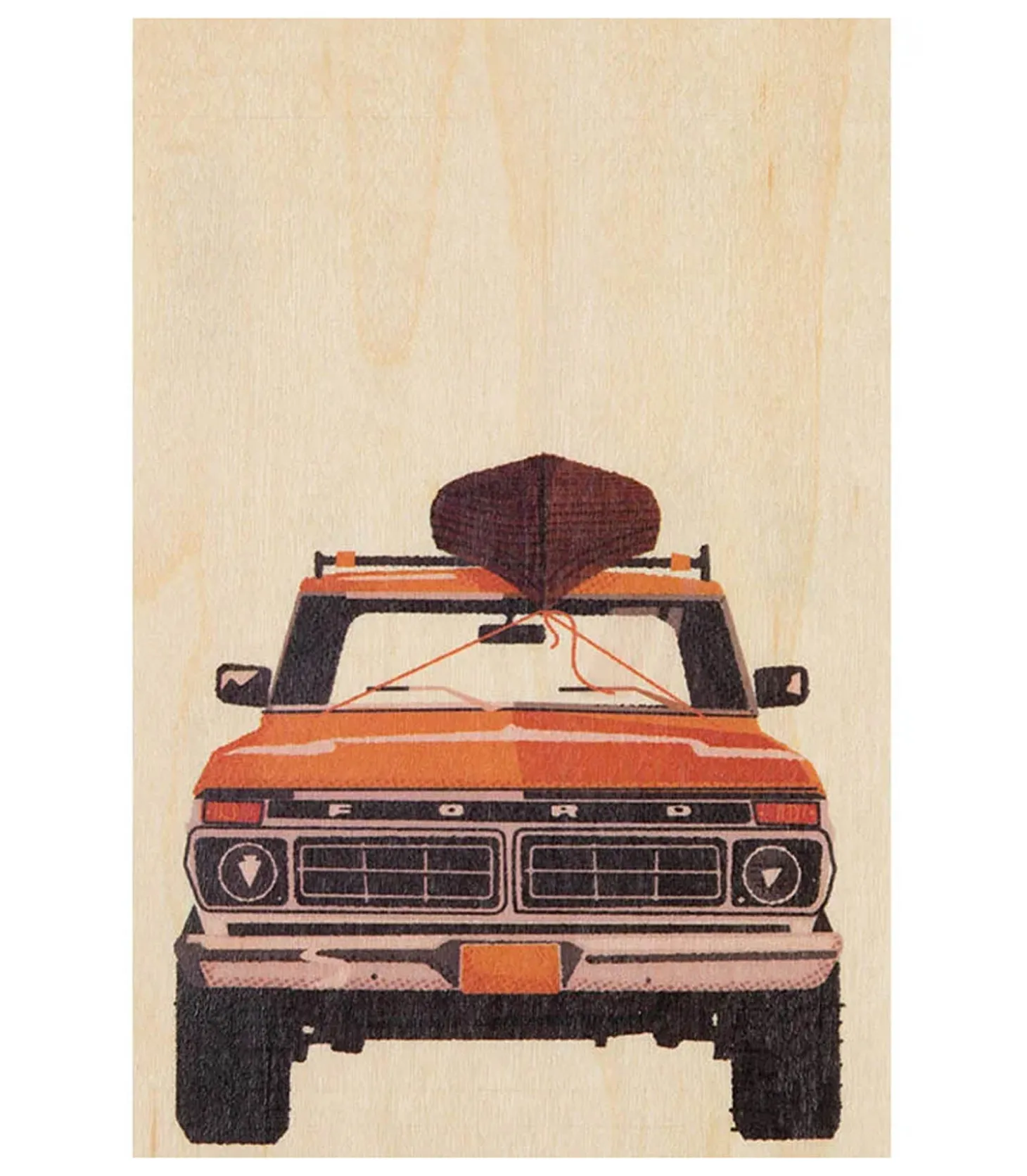 Carte postale en bois Travel Pick up-Woodhi Shop