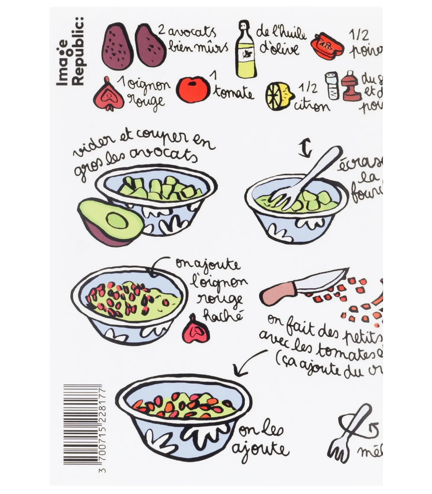Carte Recette Guacamole Anjuna Boutan-Image Republic Hot