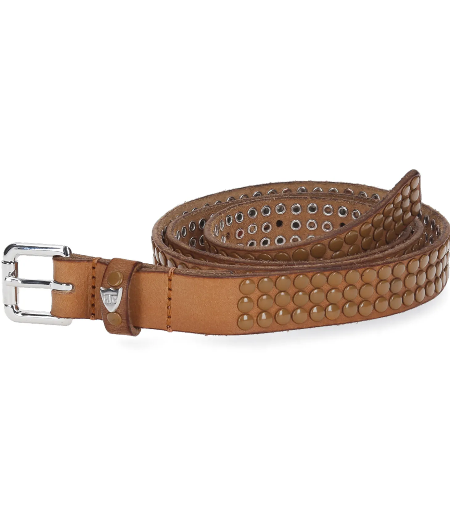 Ceinture en cuir 3000 studs colorblock-HTC Los Angeles Best Sale