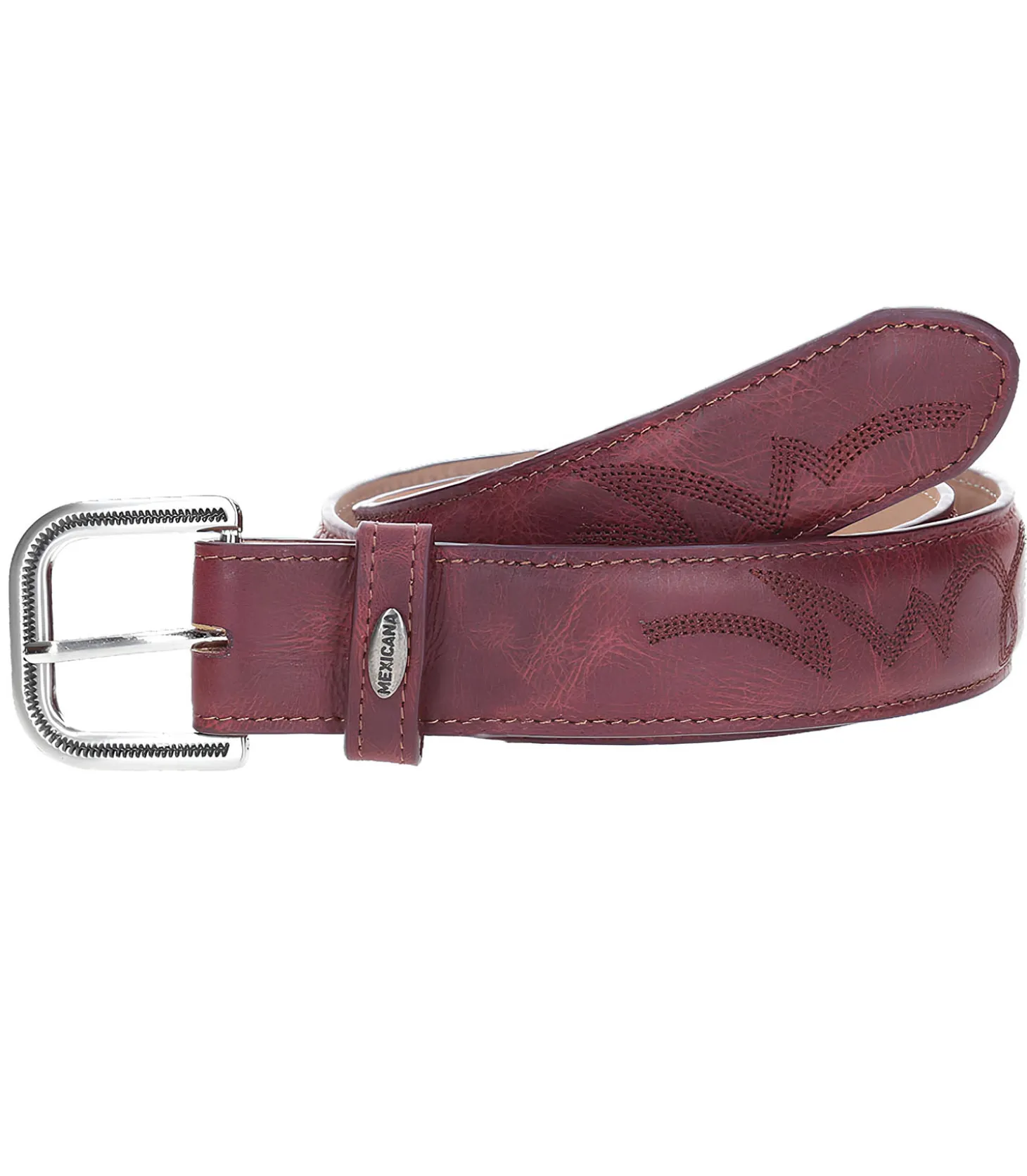 Ceinture en Cuir Fury Cherry Red-Mexicana Shop