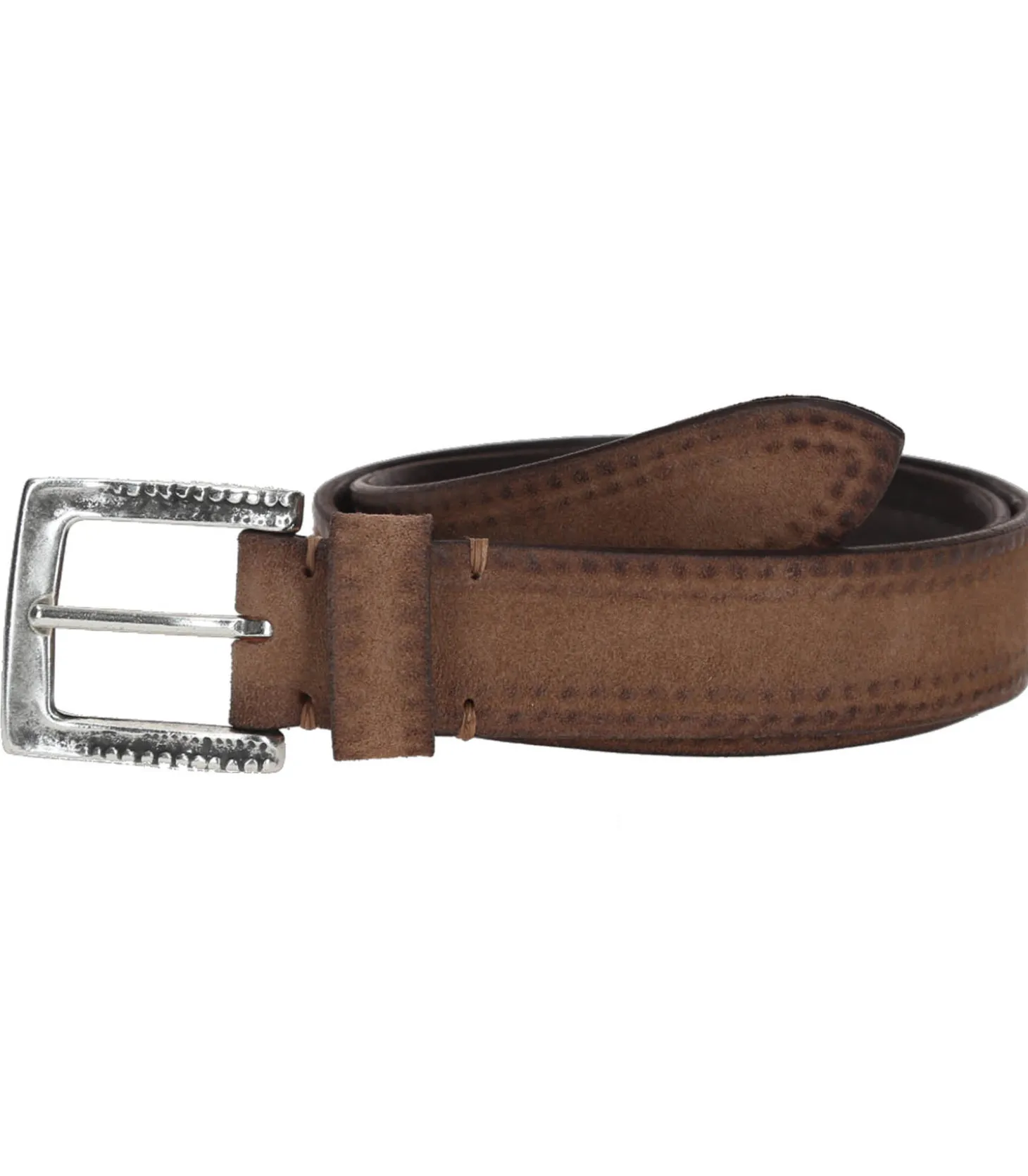 Ceinture en Cuir Suède Marron Clair x Jane de Boy-Puntovita & Arsenice Flash Sale