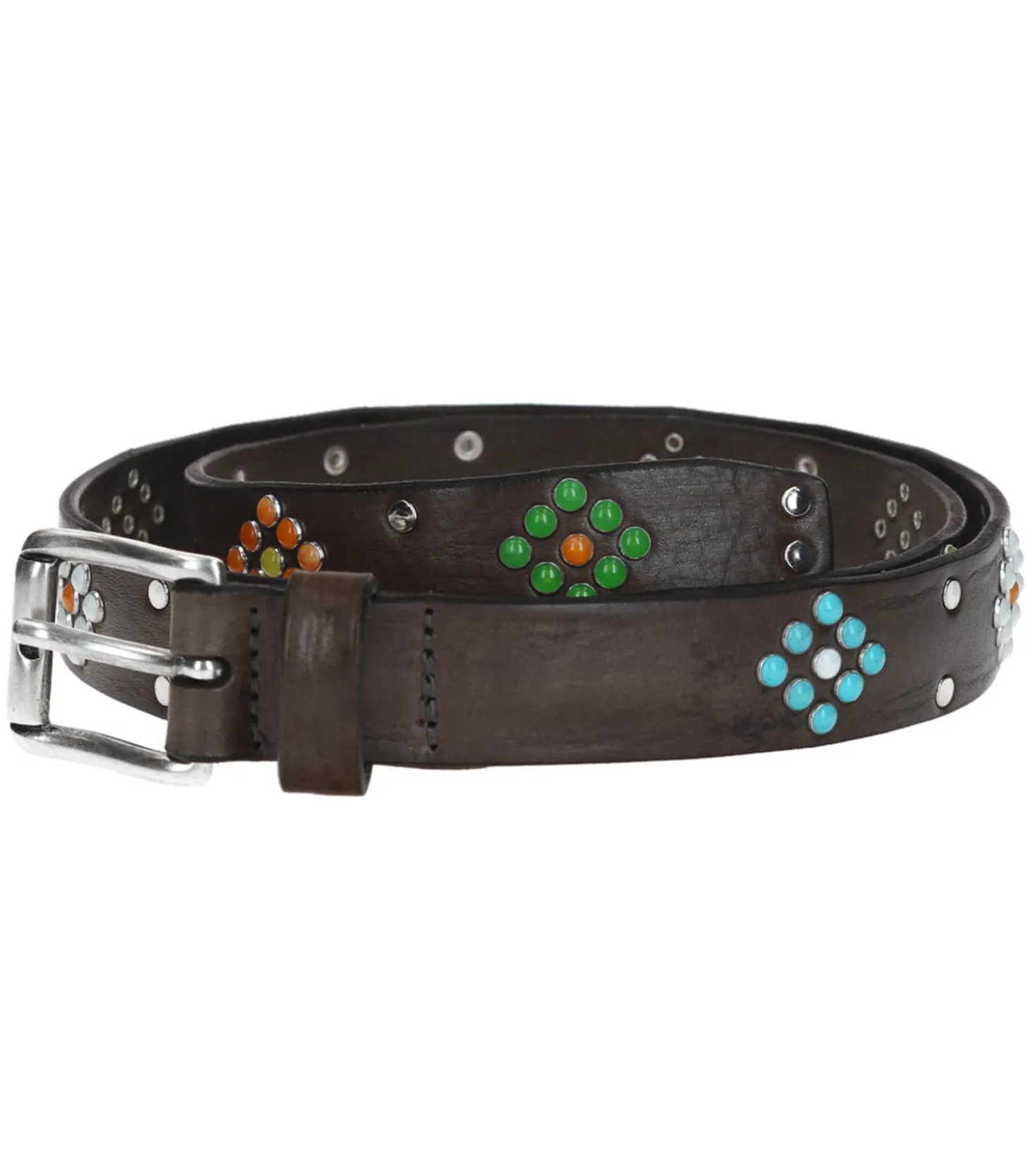 Ceinture en Cuir Tamponnée Perles Veleno x Jane de Boy-Puntovita & Arsenice Best Sale