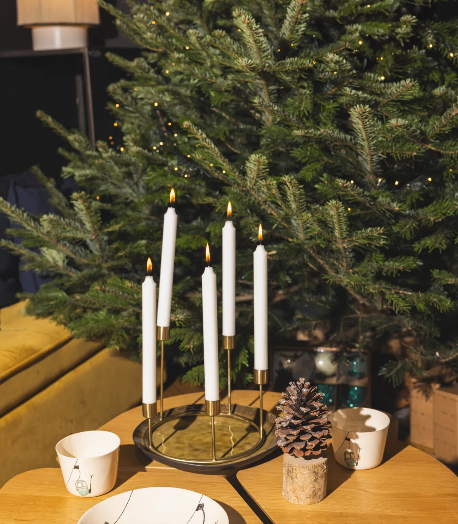 Chandelier Couronne Kent Doré Small-Be Home Shop