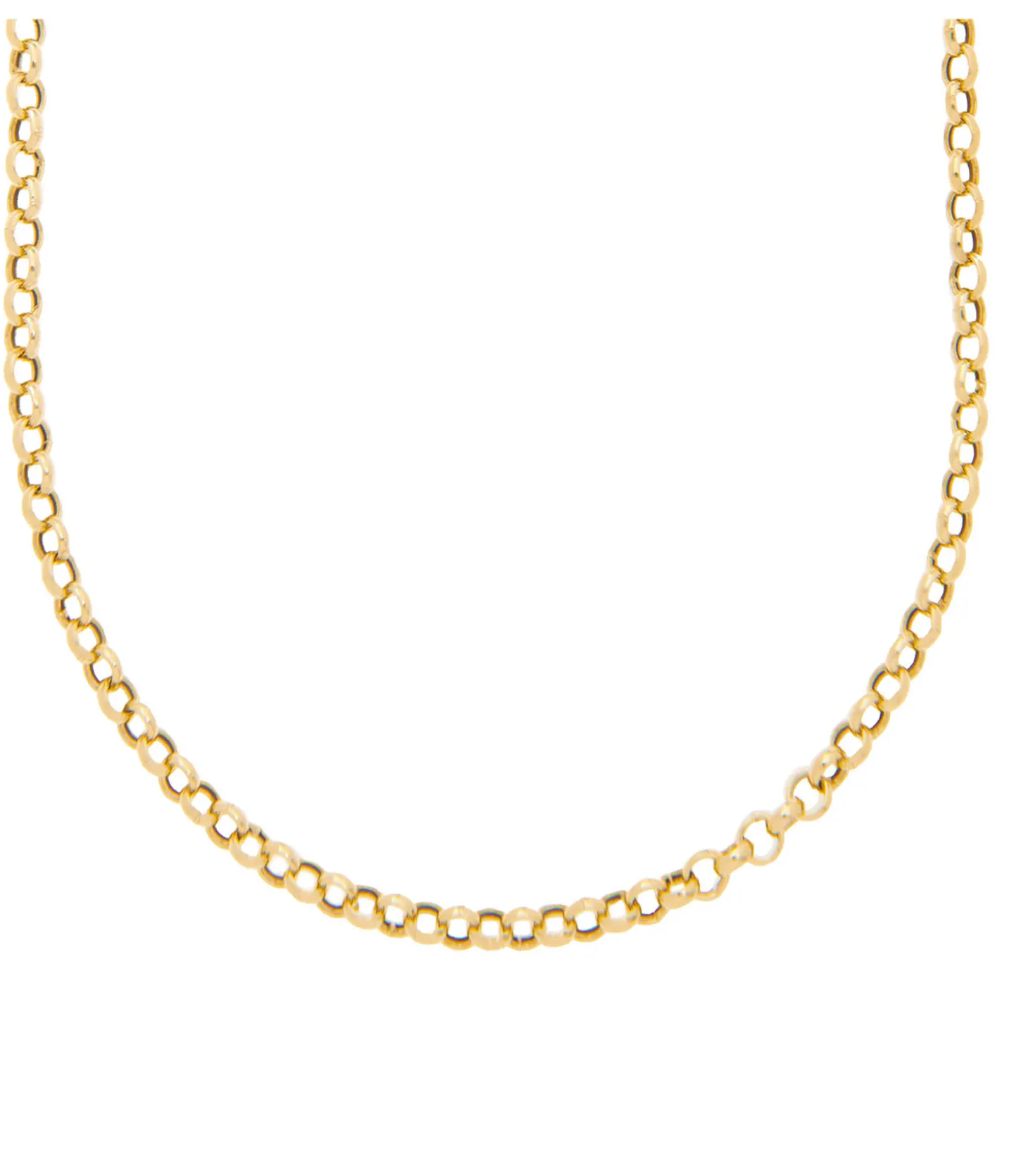 Chaîne en or jaune Jaseron 50 cm-Feidt Paris Sale