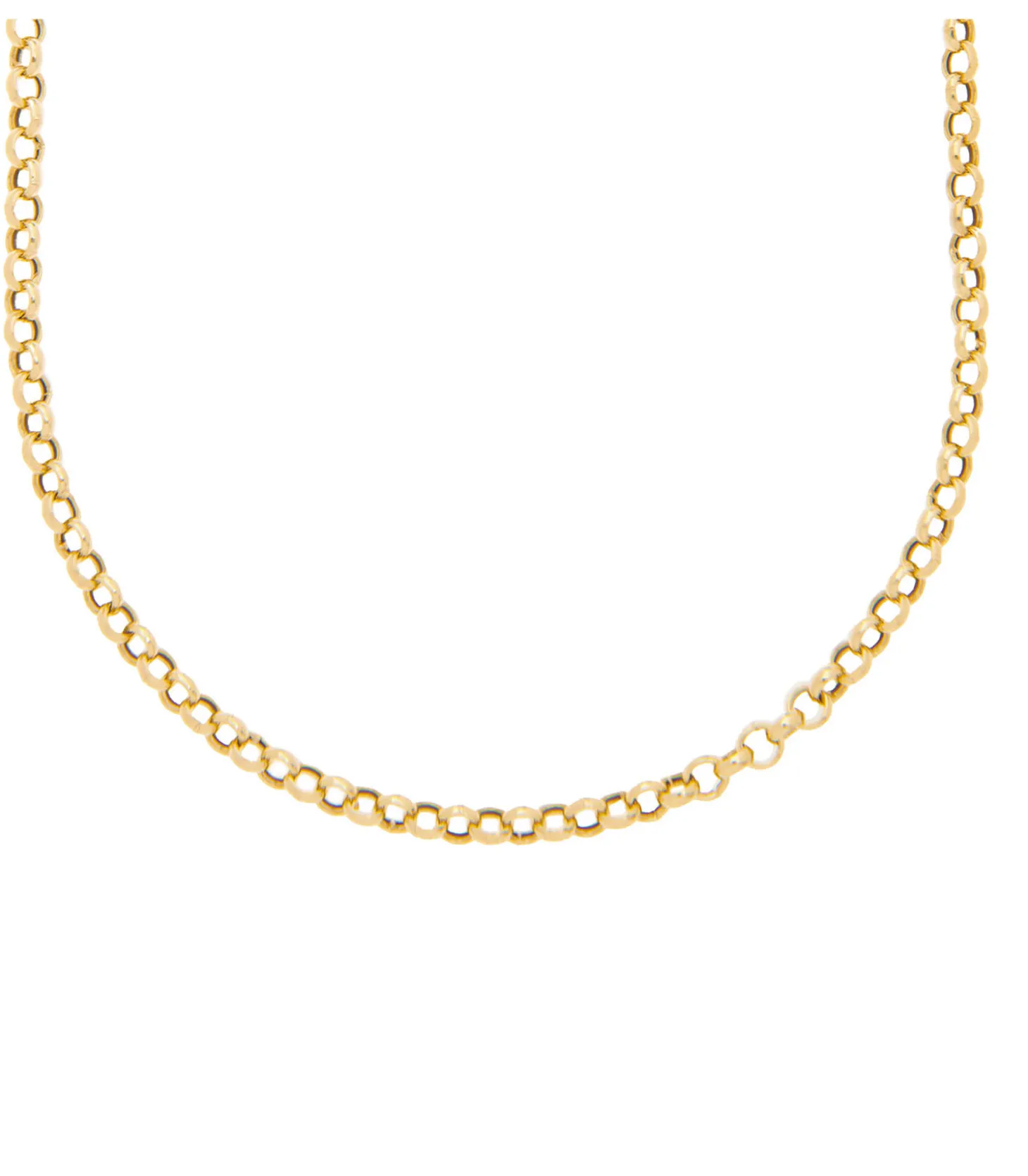 Chaîne en or jaune Jaseron 40 cm-Feidt Paris Discount