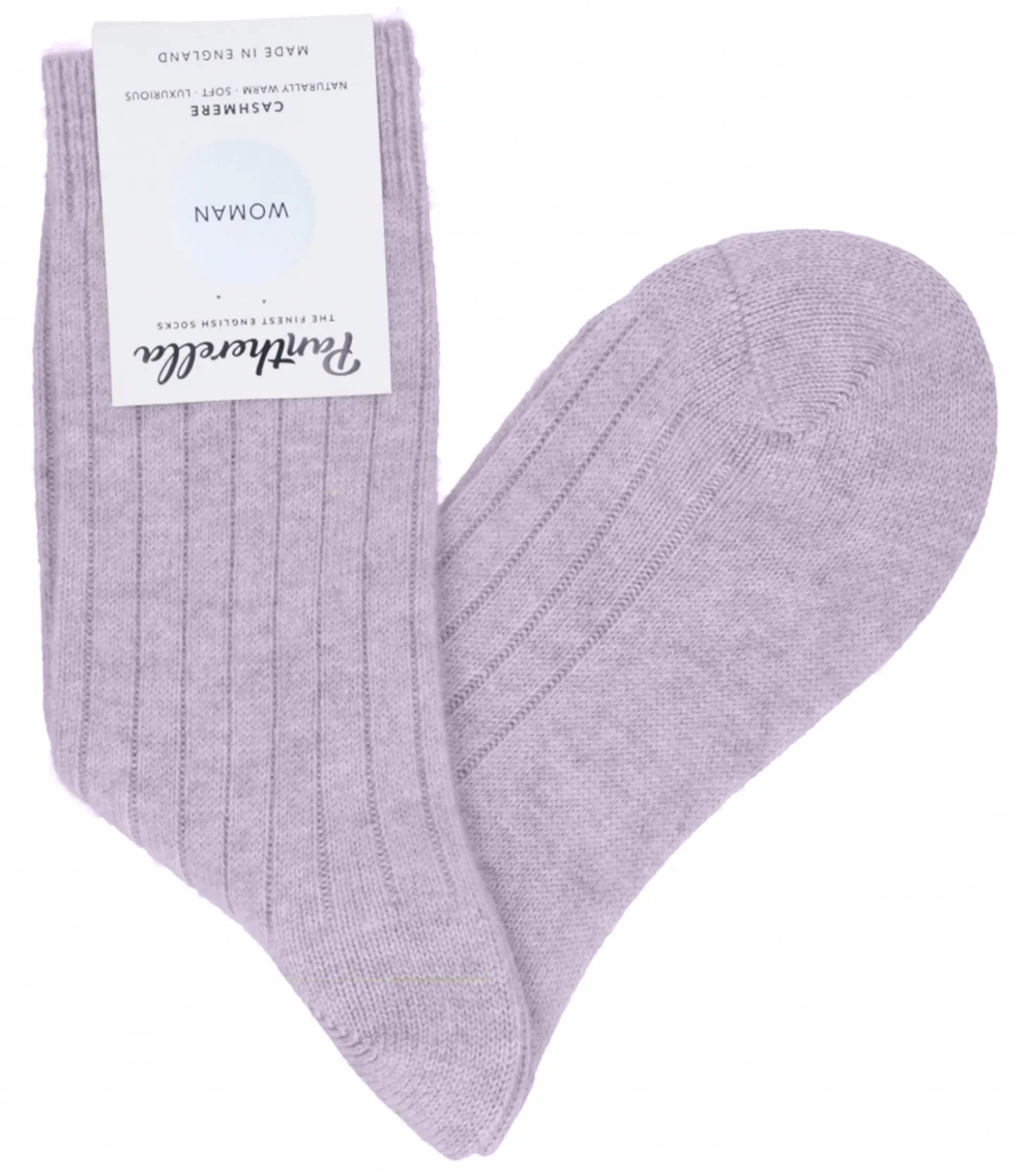 Chaussettes femme en cashmere côtelé Tabitha-Pantherella Store