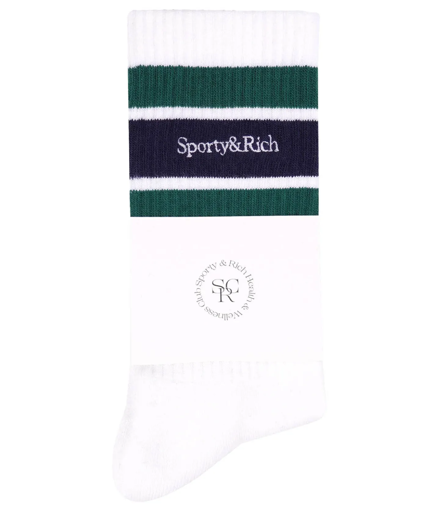 Chaussettes Serif Logo striped White/Alpine-Sporty & Rich Sale