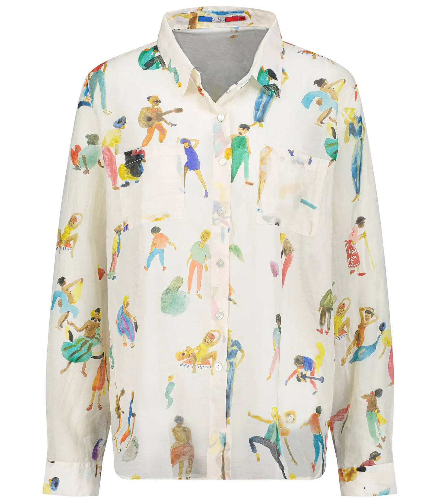 Chemise en soie Blotched People-G.Kero Cheap