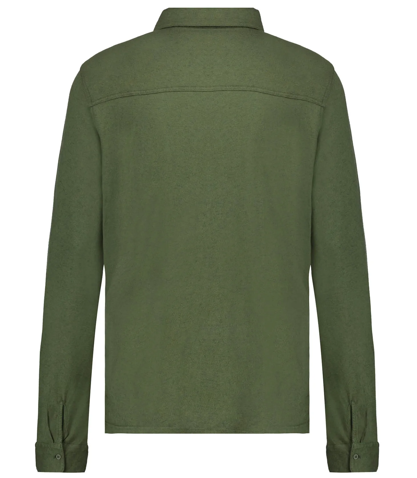 Chemise homme Manches Longues Kaki Army-Majestic Filatures Fashion