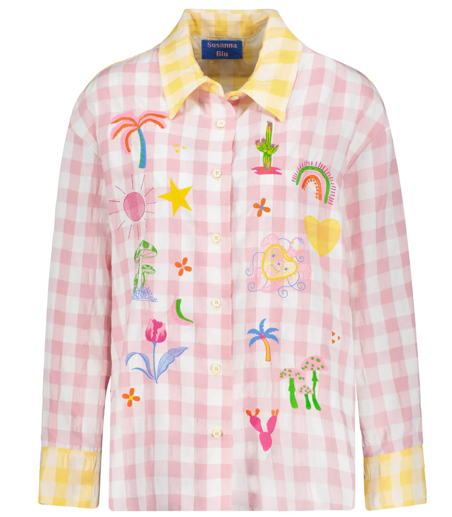 Chemise Ibisco Rose et Blanc-Susanna Blu Clearance