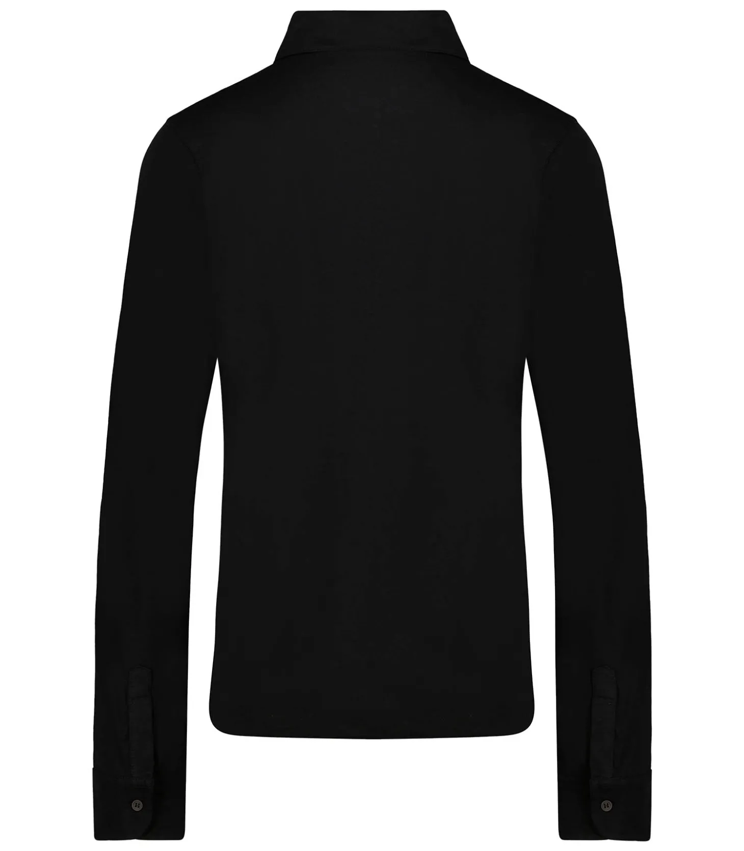 Chemise Manches Longues Noir en Coton-Majestic Filatures Hot