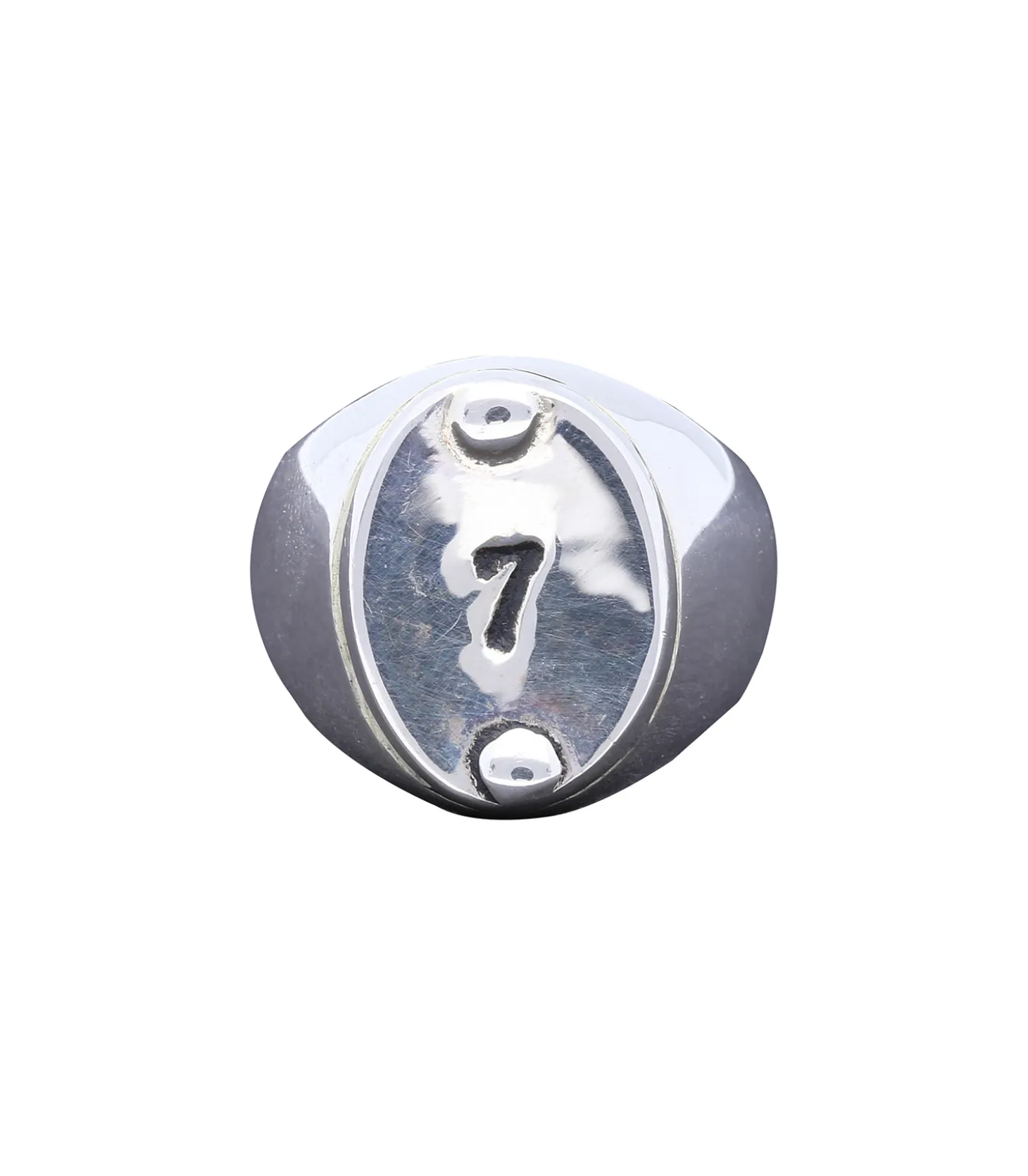 Chevalière chiffre "7" argent-Serge Thoraval Flash Sale