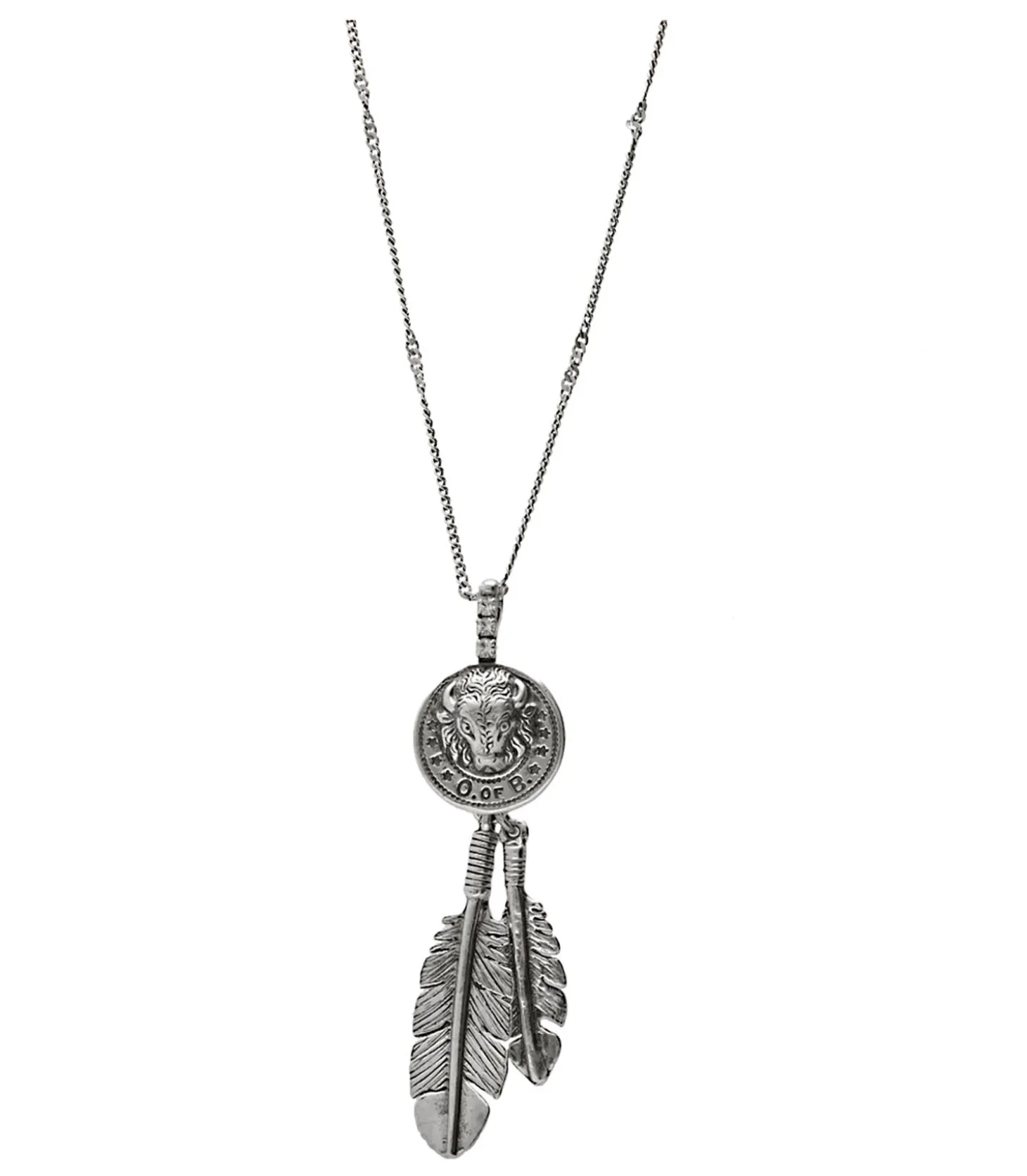 Collier Buffalo Argenté-Gas Bijoux Online