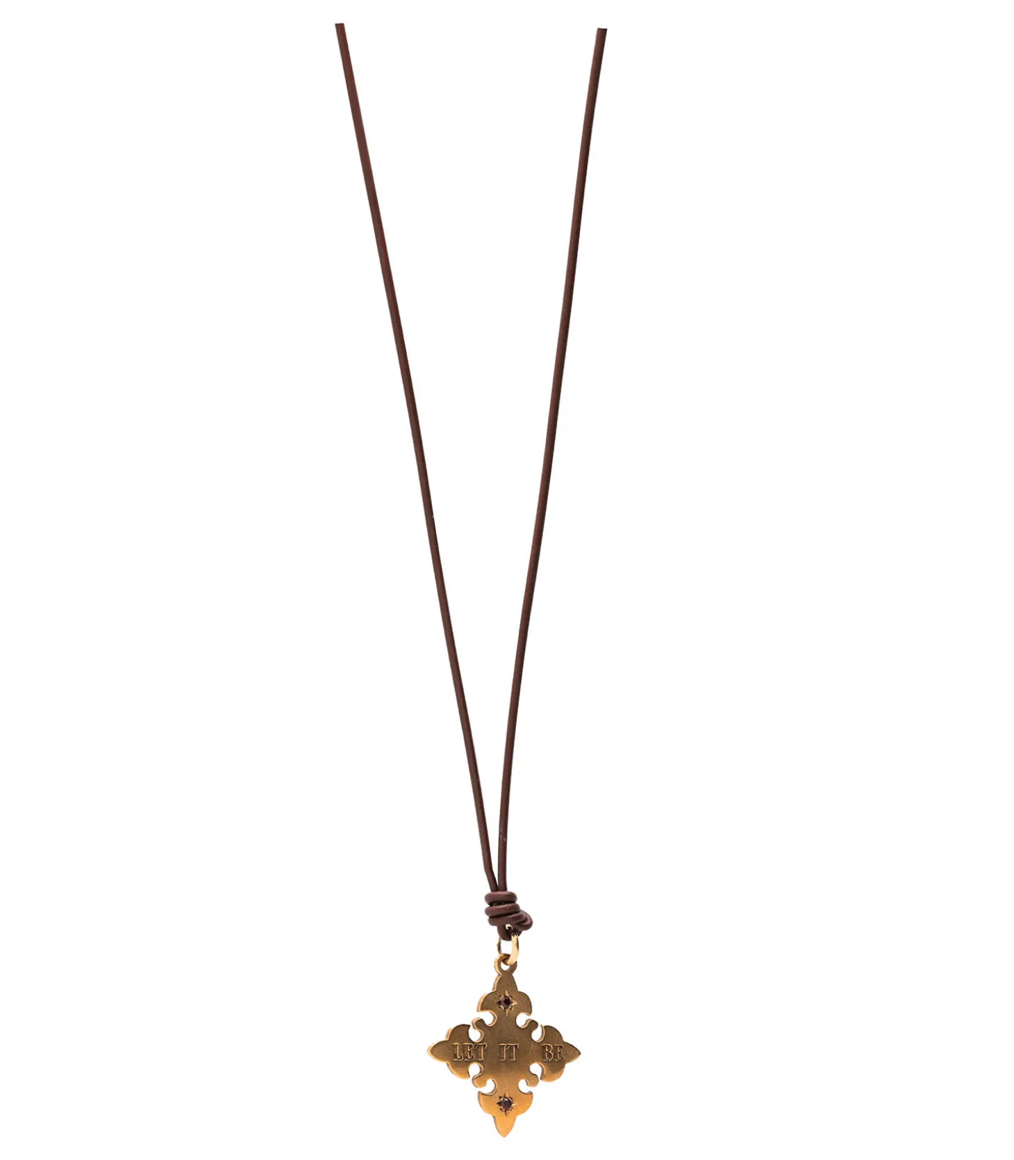 Collier Cross Bronze Ringo Let It Be-Catherine Michiels Clearance