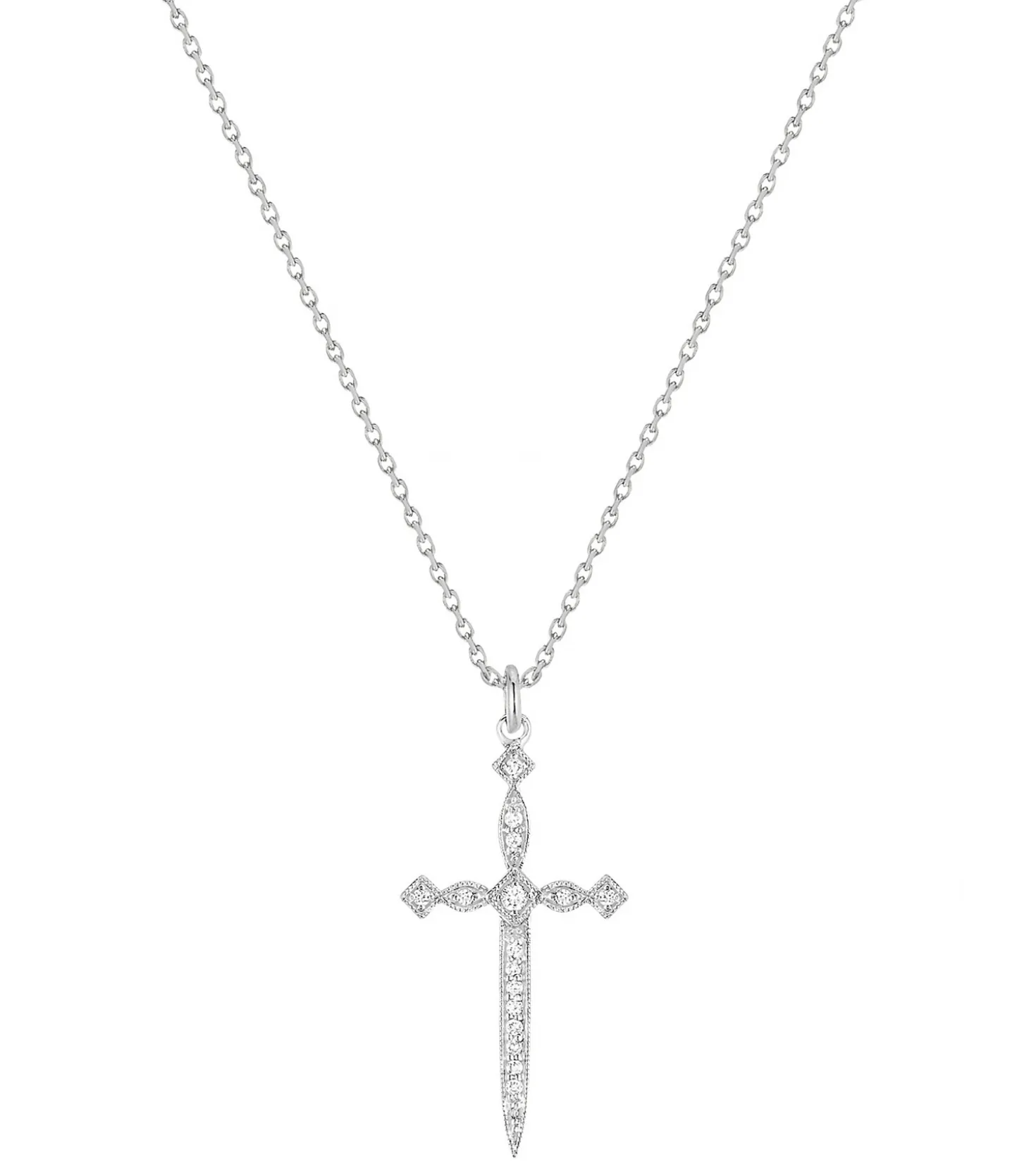 Collier Diabolique or blanc-Stone Paris Cheap