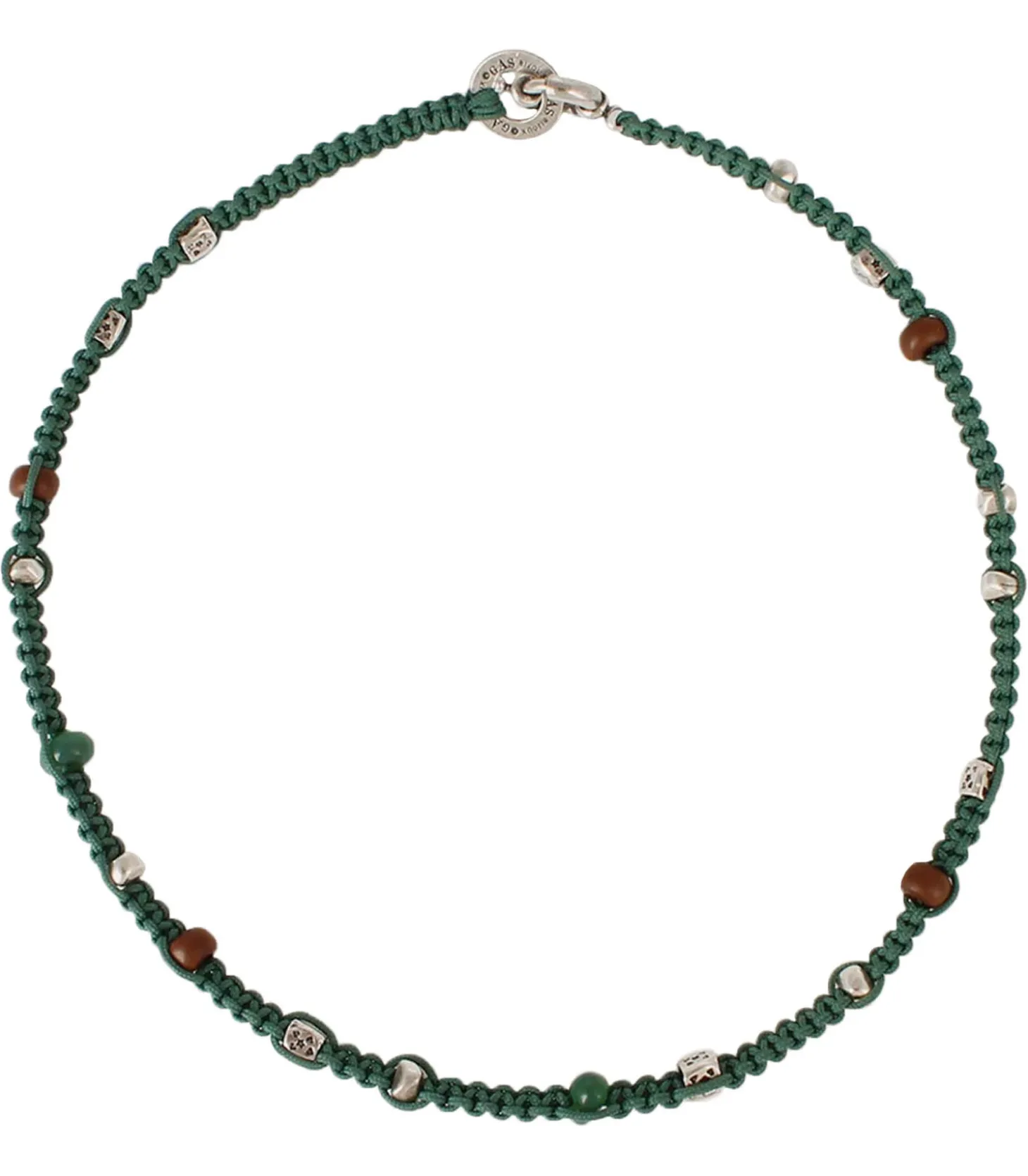 Collier homme Ewen argenté Vert-Gas Bijoux Cheap