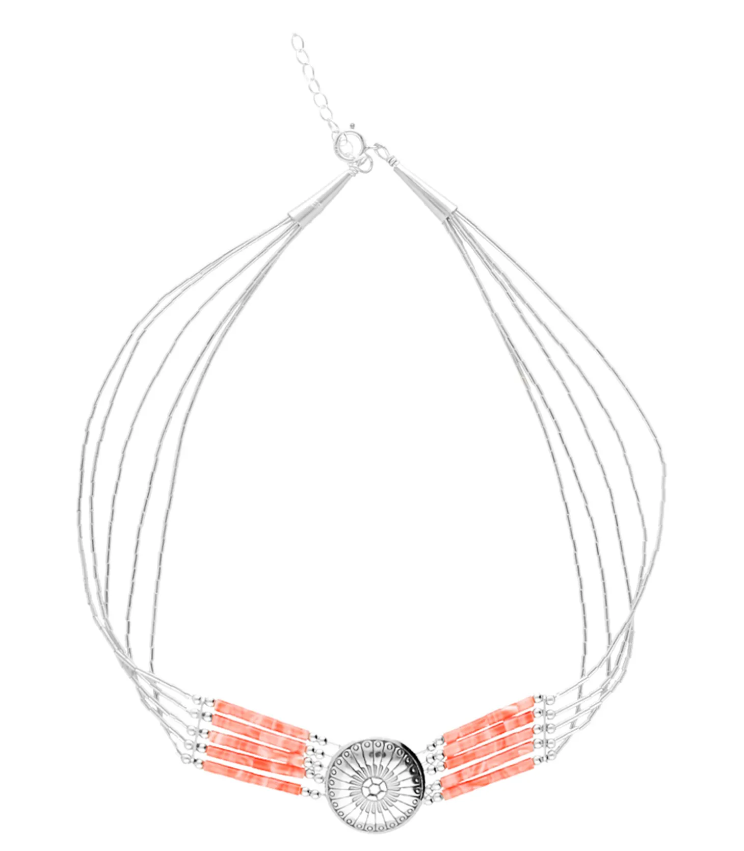 Collier Navajo 5 rangs et conchas-Harpo Fashion