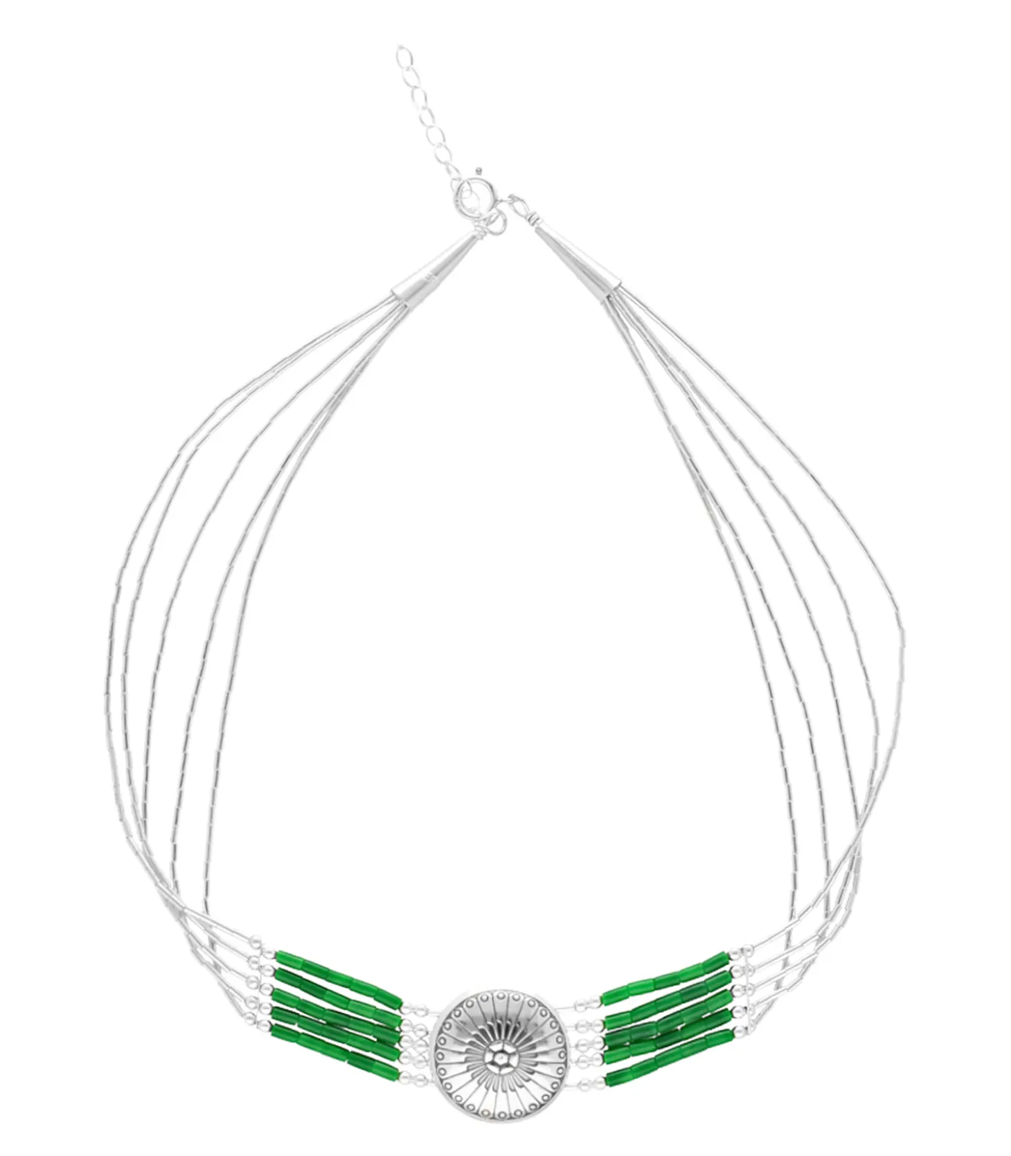 Collier Navajo 5 rangs et conchas-Harpo Fashion
