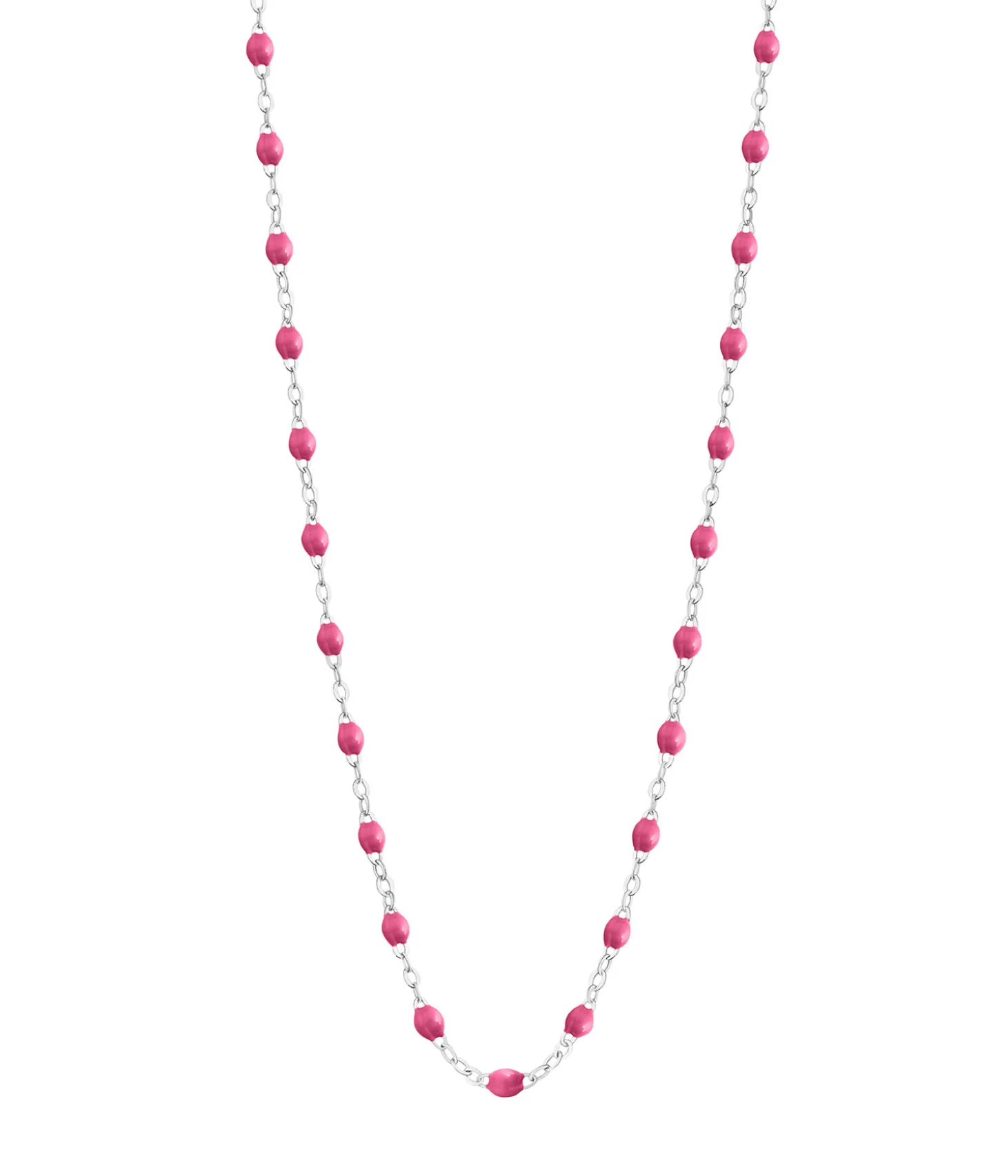 Collier or blanc et perles de résine 42 cm-Gigi Clozeau Online