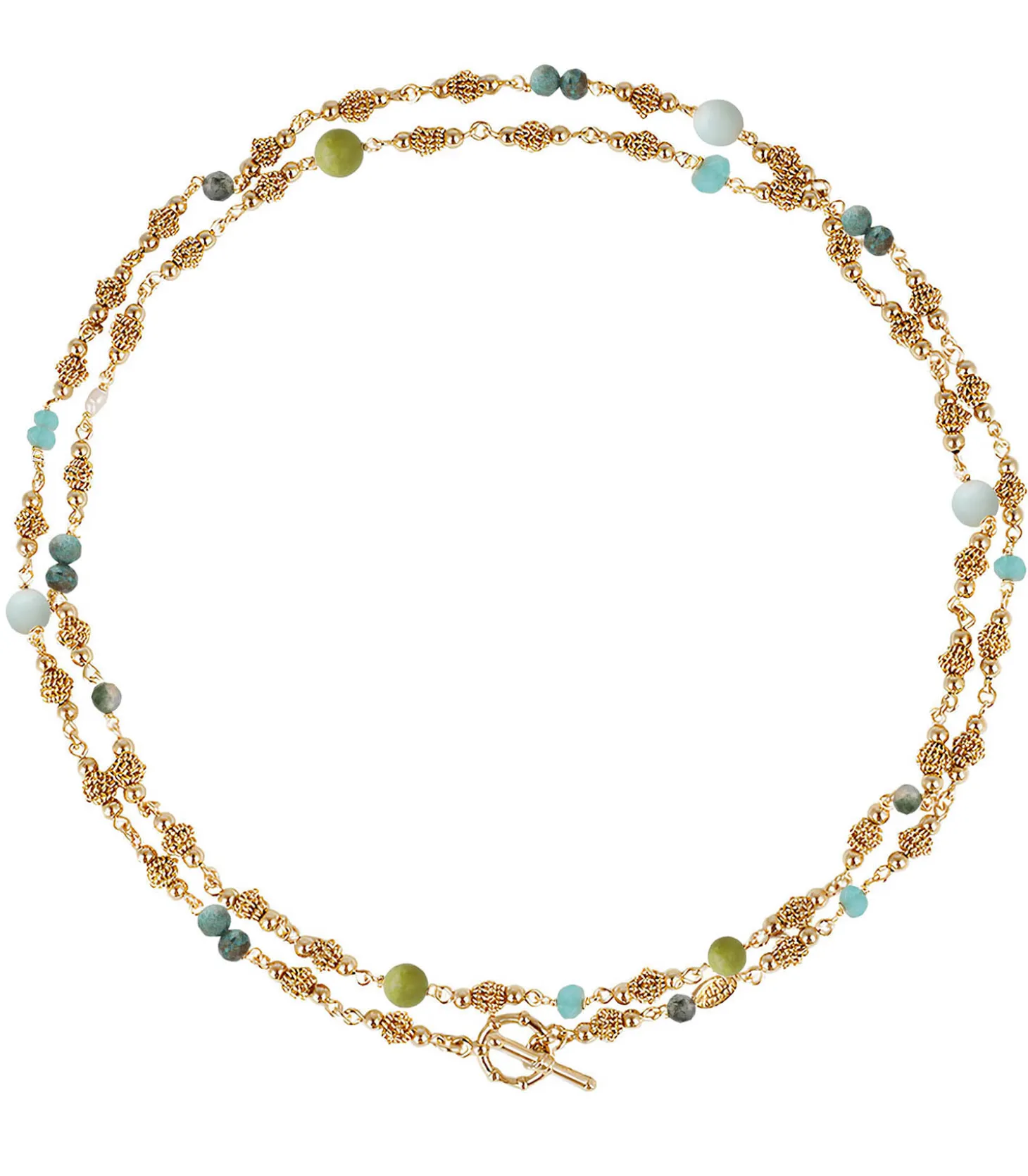 Collier Rosario doré-Gas Bijoux Discount