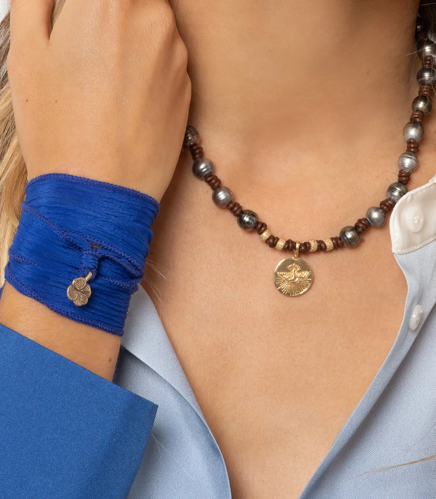 Collier Wonderland perles tahitiennes et or-Catherine Michiels Flash Sale