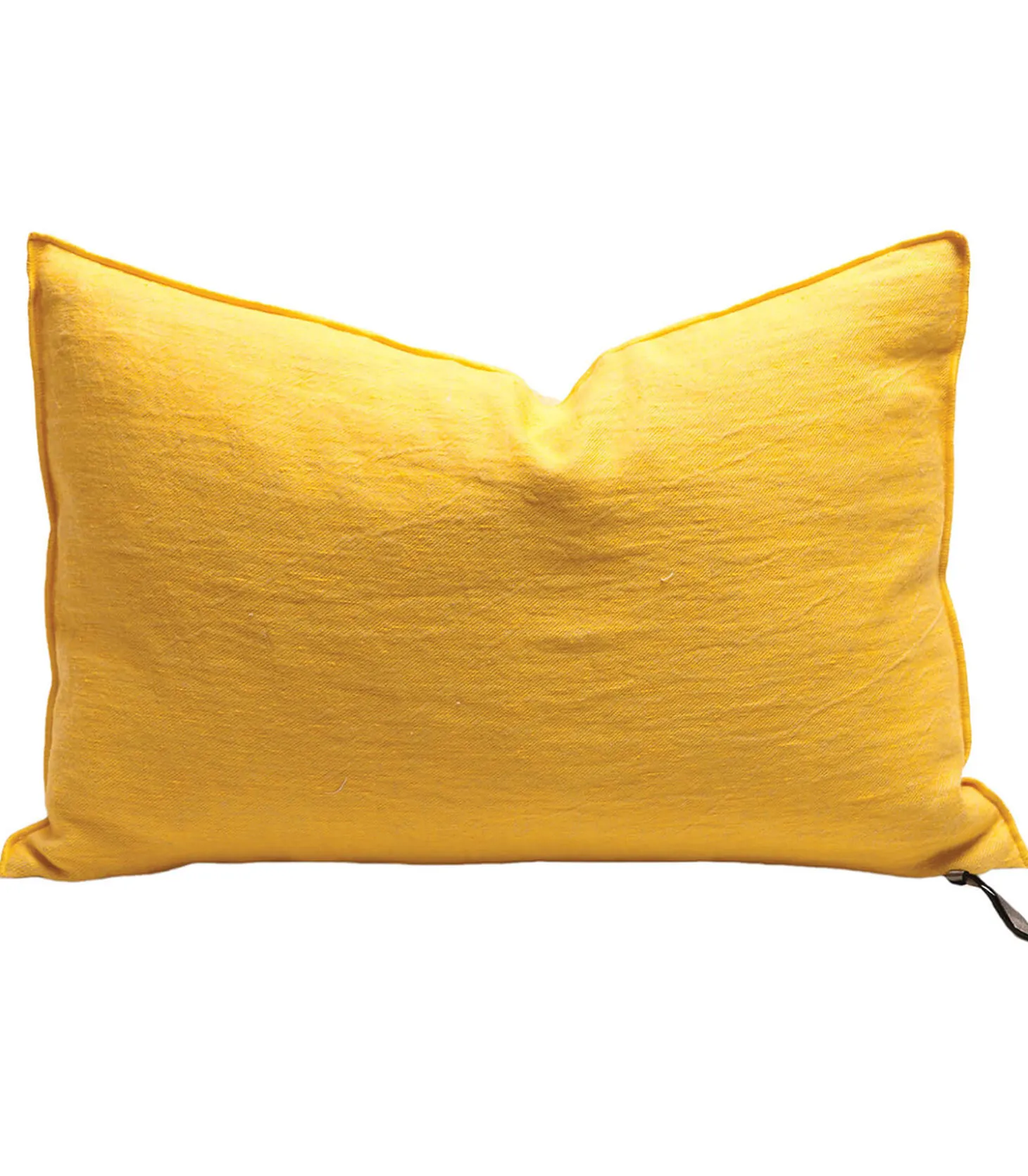 Coussin lin lavé froissé 30 x 50 cm tournesol-Maison de Vacances New