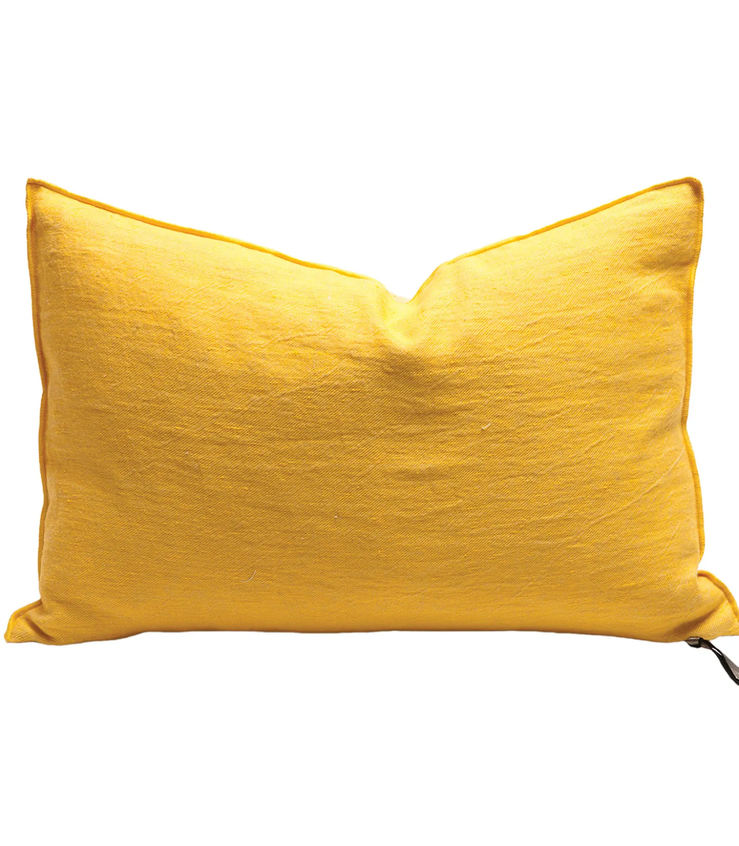 Coussin lin lavé froissé 30 x 50 cm tournesol-Maison de Vacances New