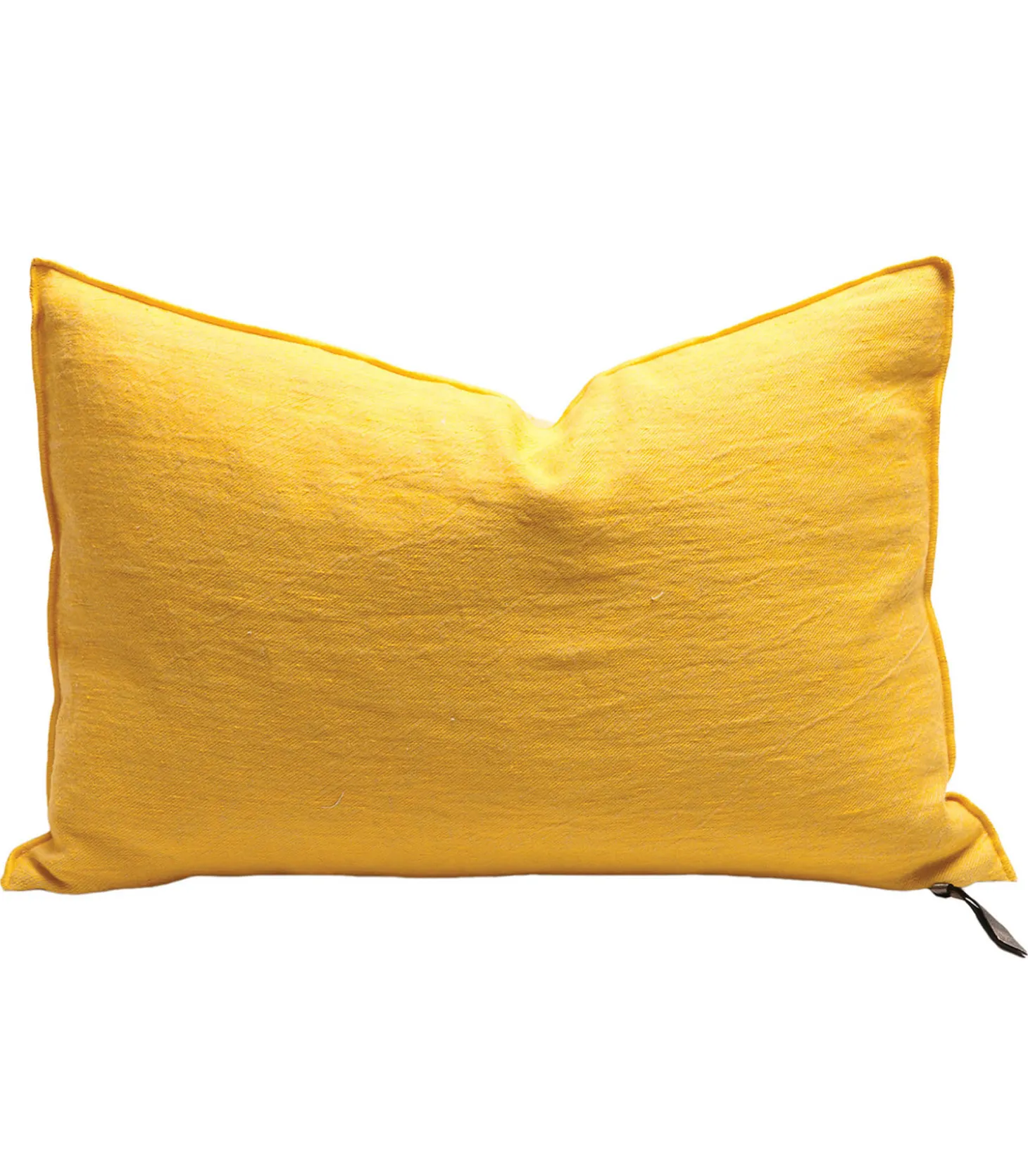 Coussin lin lavé froissé 60 x 90 cm tournesol-Maison de Vacances Fashion