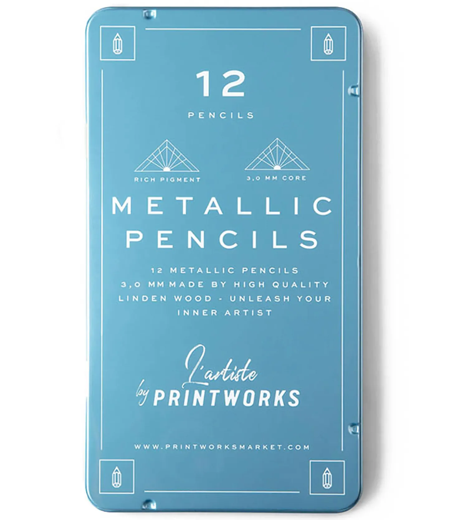 12 crayons de couleur métalliques-Printworks Best Sale