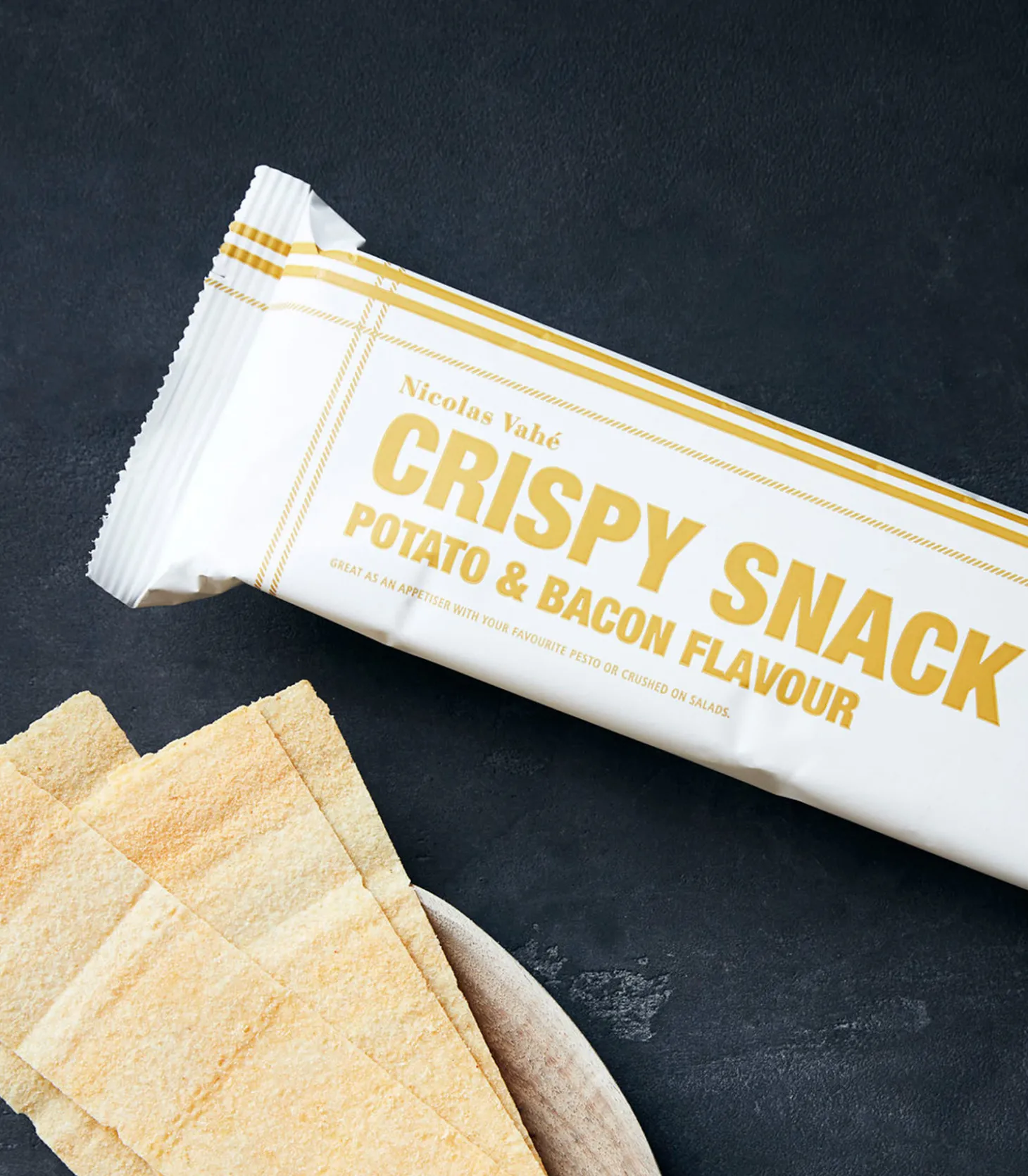 Crispy snack pomme de terre bacon-Nicolas Vahé Online