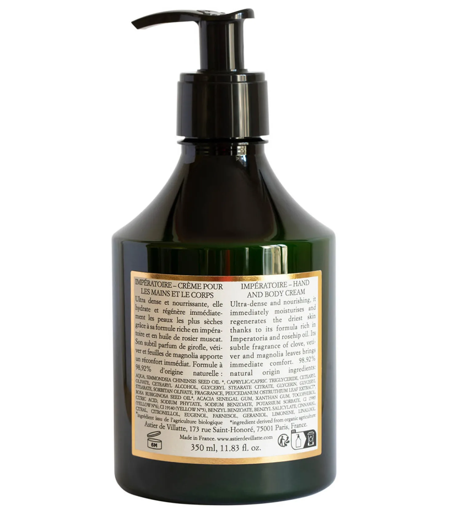 Crème Impératoire pour les Mains et le Corps 350ml-Astier de Villatte Shop