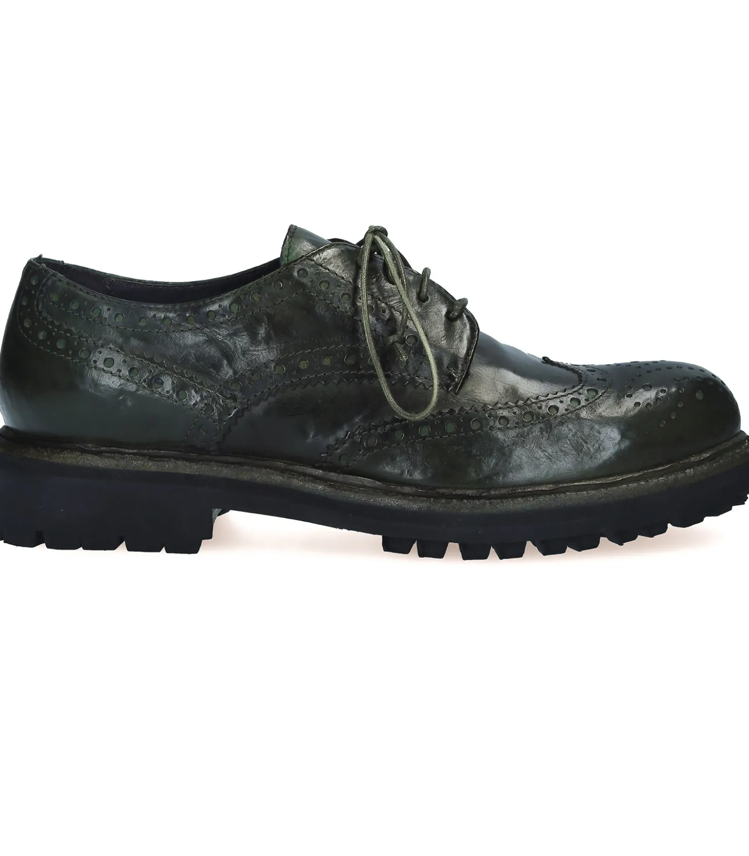 Derbies Chiesa cuir Kaki-King Tartufoli Online