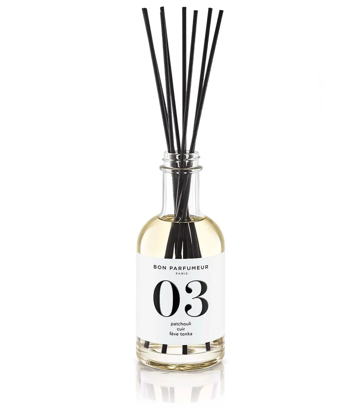 Diffuseur de parfum d’intérieur 03 Patchouli, Cuir et Fève Tonka 200 ml-Bon Parfumeur Online