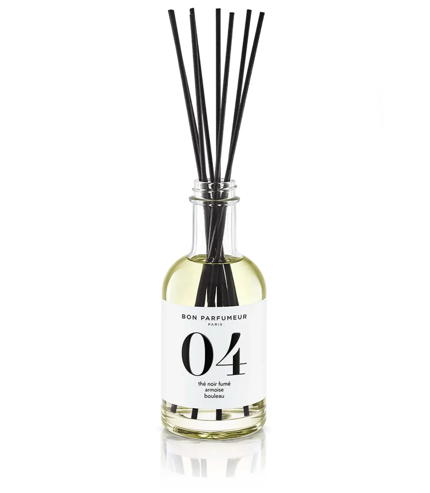 Diffuseur de parfum d’intérieur 04 Thé Noir Fumé, Armoise et Bouleau 200 ml-Bon Parfumeur Outlet