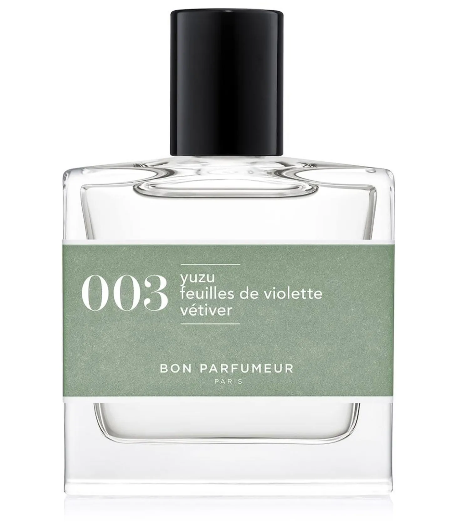 Eau de Cologne 003 Yuzu, Feuilles de violette et Vétiver 30 ml-Bon Parfumeur Clearance