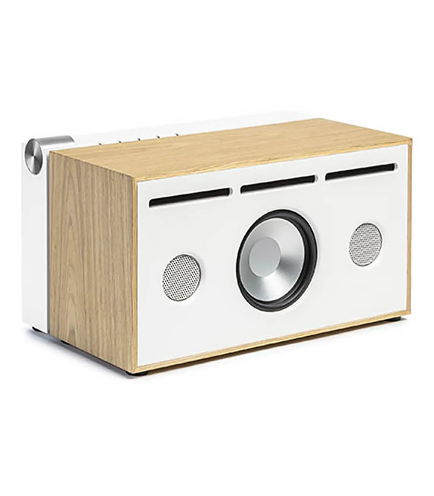 Enceinte Acoustique PR/01 chêne et aluminium-La Boite Concept Discount