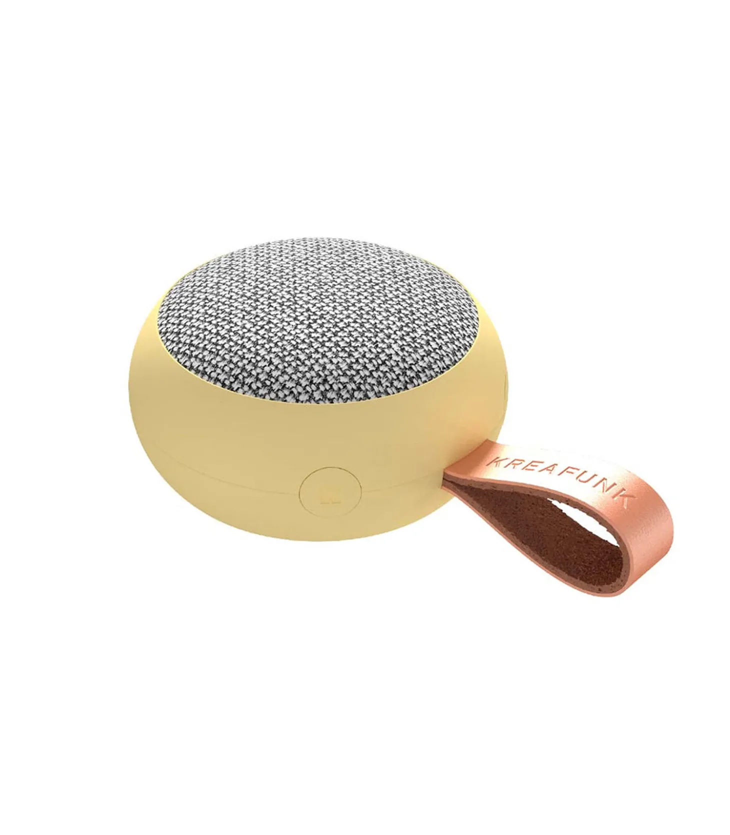 Enceinte bluetooth aGO 2 Fabric Soft Yellow-Kreafunk Fashion