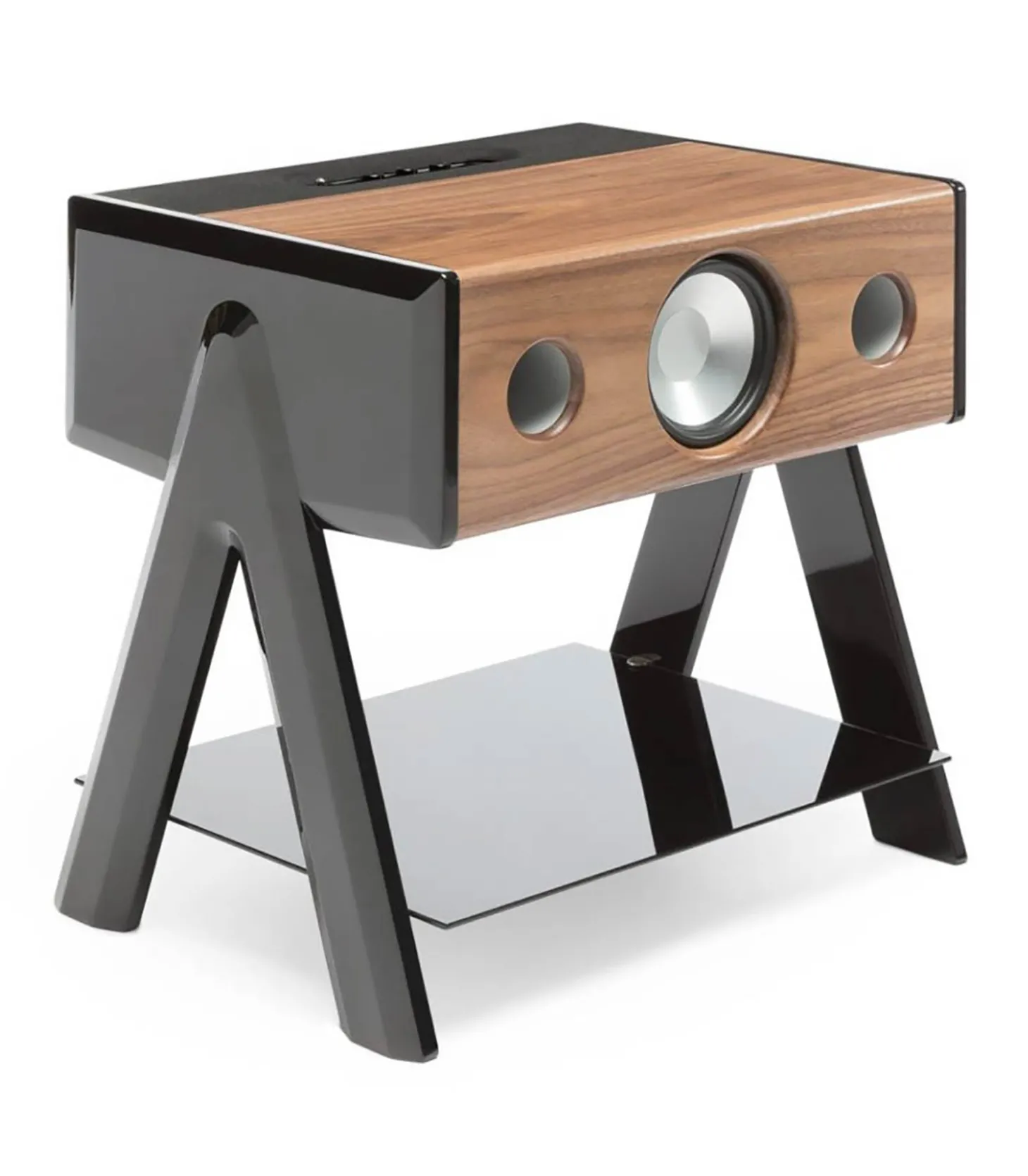 Enceinte Haute-Fidélité Cube Woody noyer-La Boite Concept Online