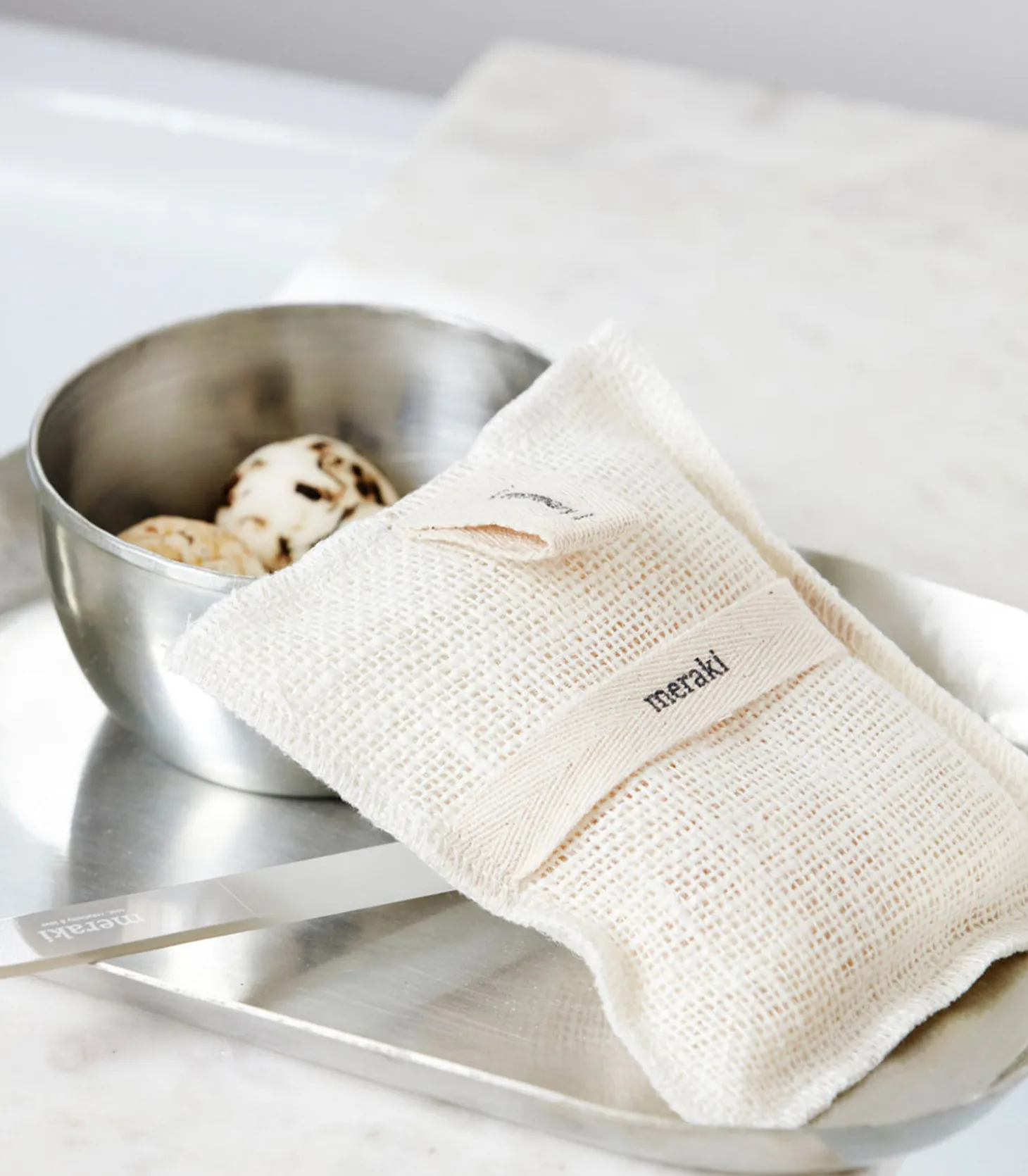 Gant de toilette exfoliant parfumé au Romarin-Meraki Fashion