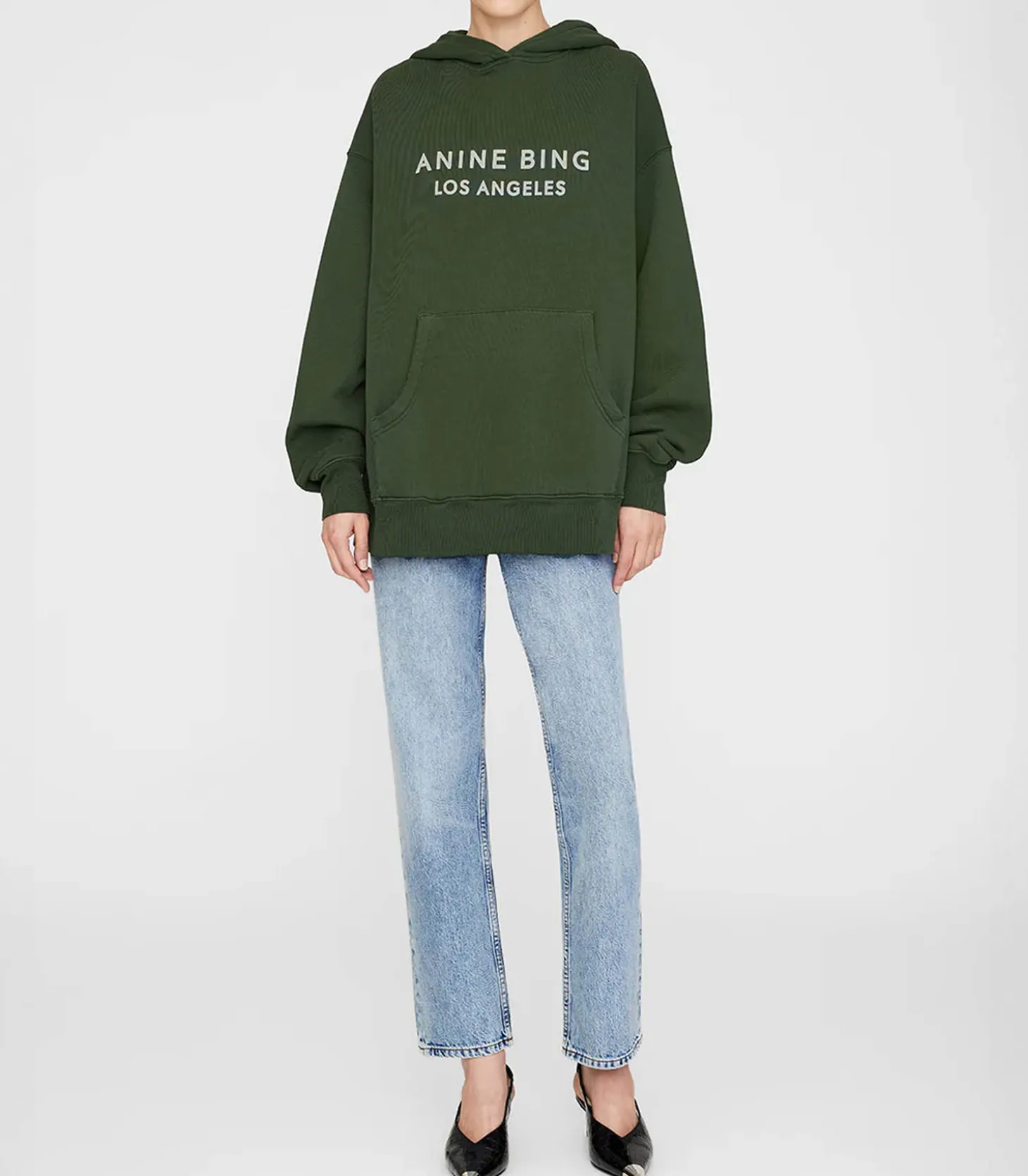 Hoodie Alto Dark Olive-Anine Bing Cheap