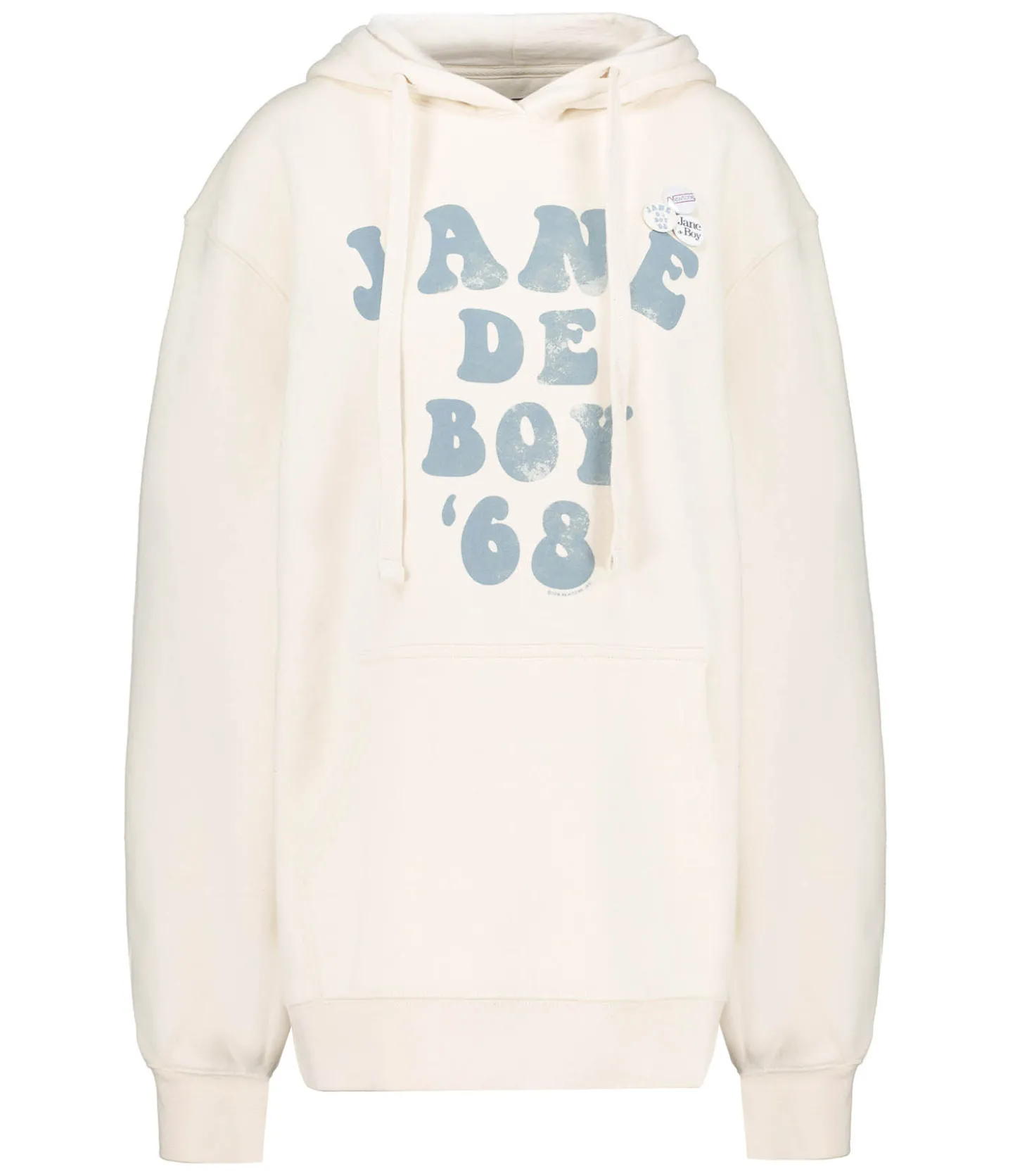 Hoodie Jagger Jane de Boy '68 Natural/Sage Green-Newtone Fashion