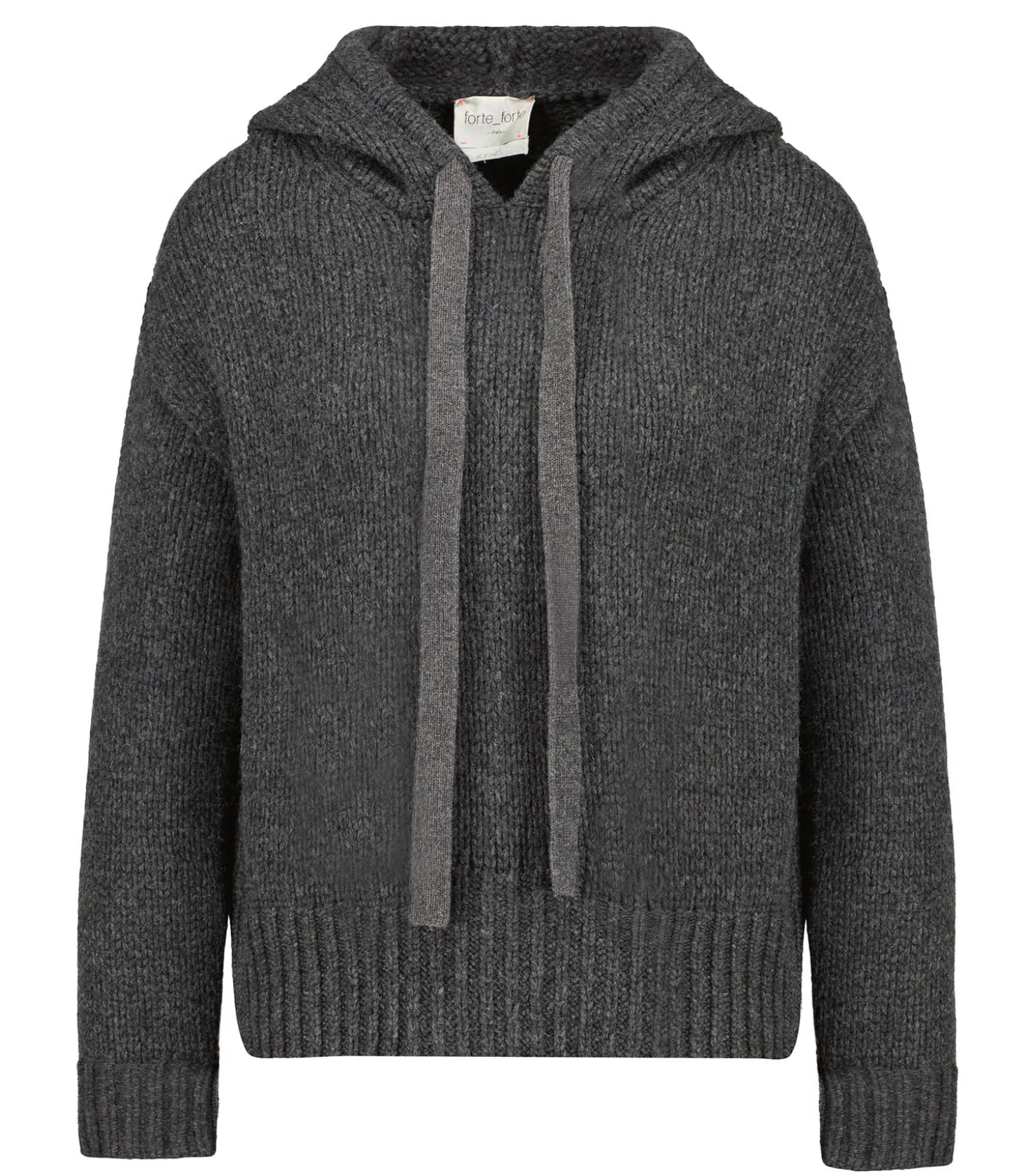 Hoodie Soft Wool Anthracite-Forte Forte Hot