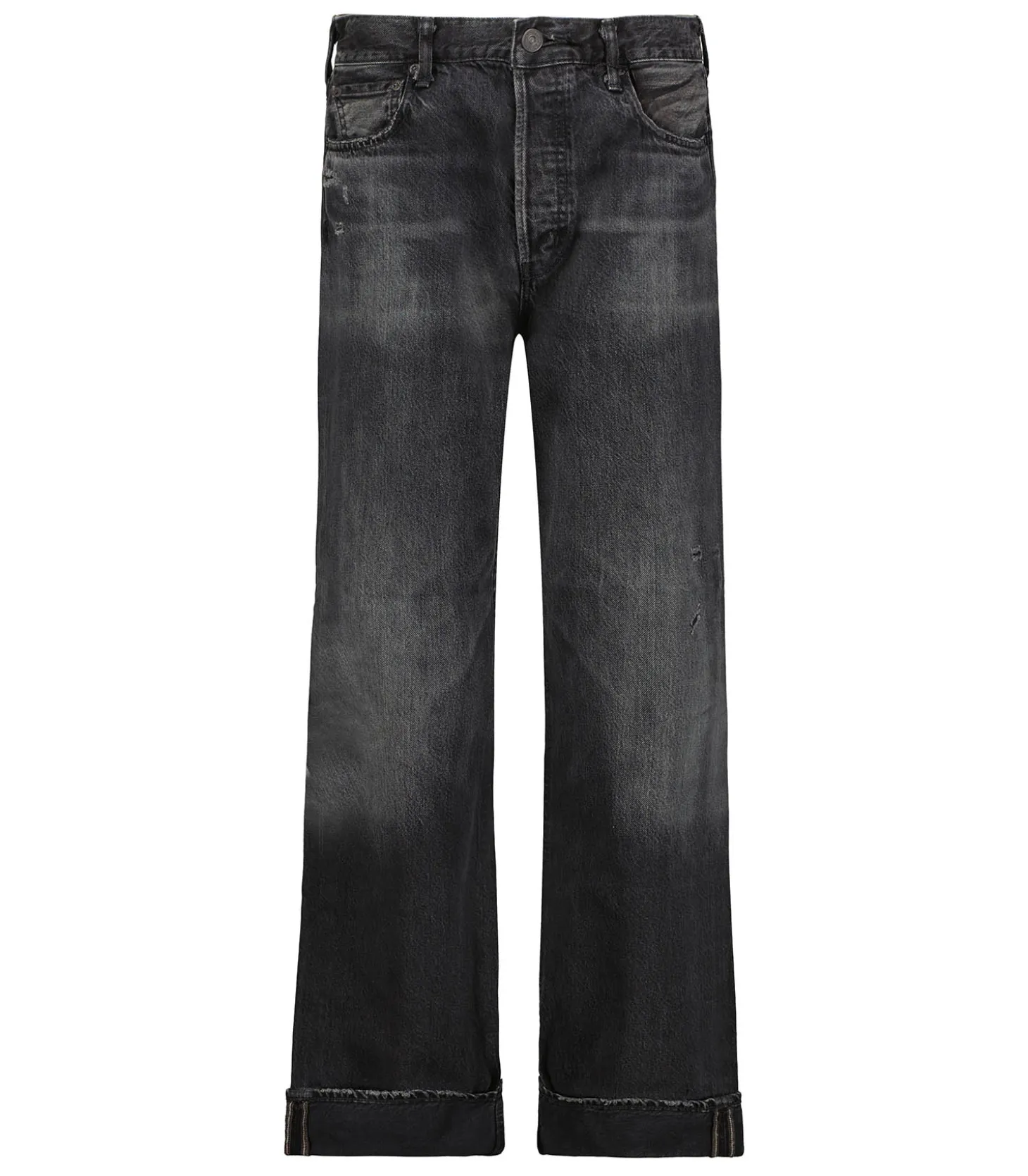 Jean Bostwick Wide Straight Black-Moussy Vintage New