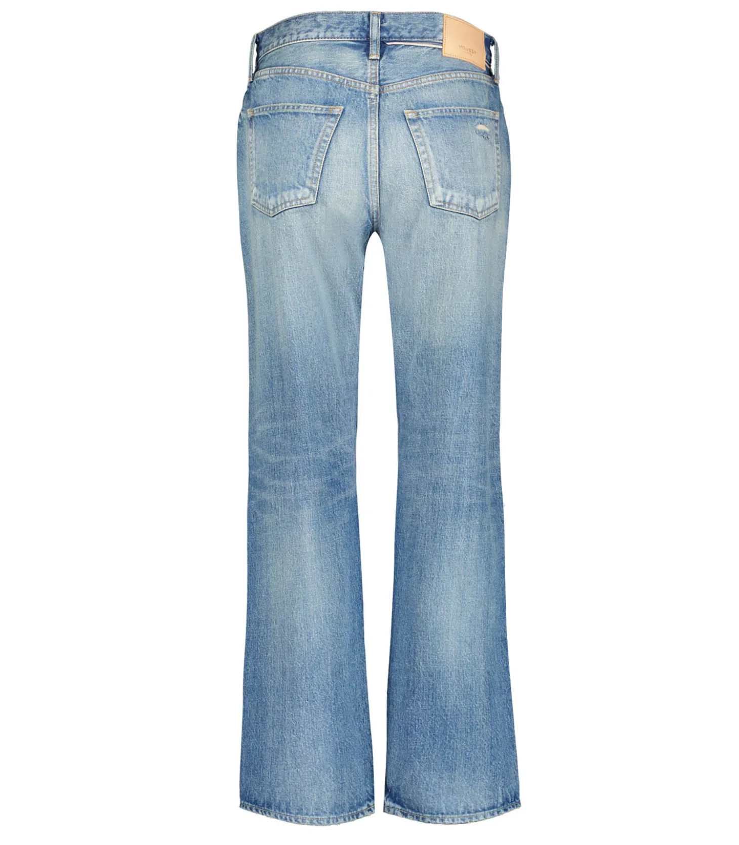 Jean McKellar Wide Straight Selvedge Blue-Moussy Vintage Shop