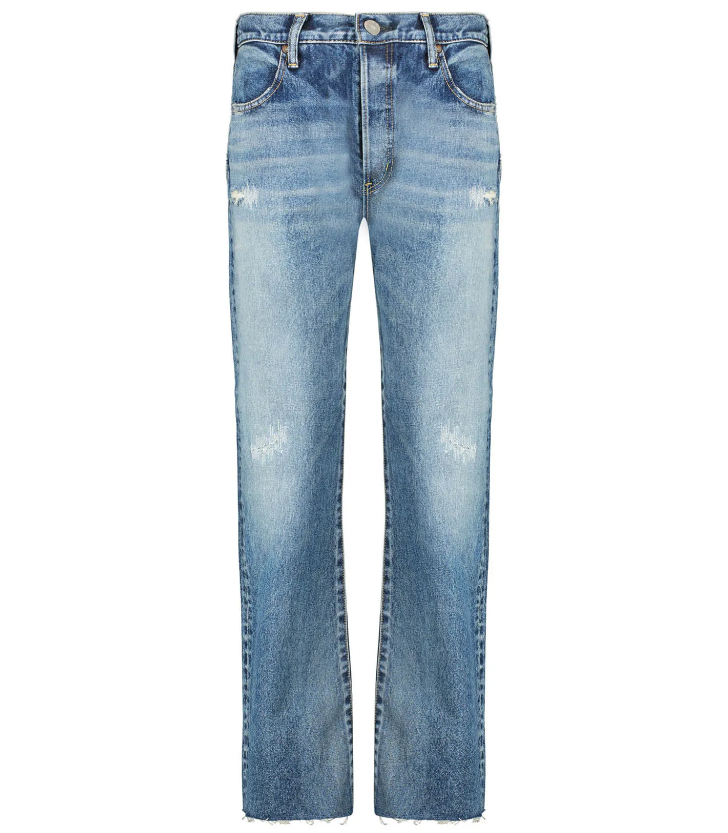 Jean Sundow Straight Blue-Moussy Vintage Cheap