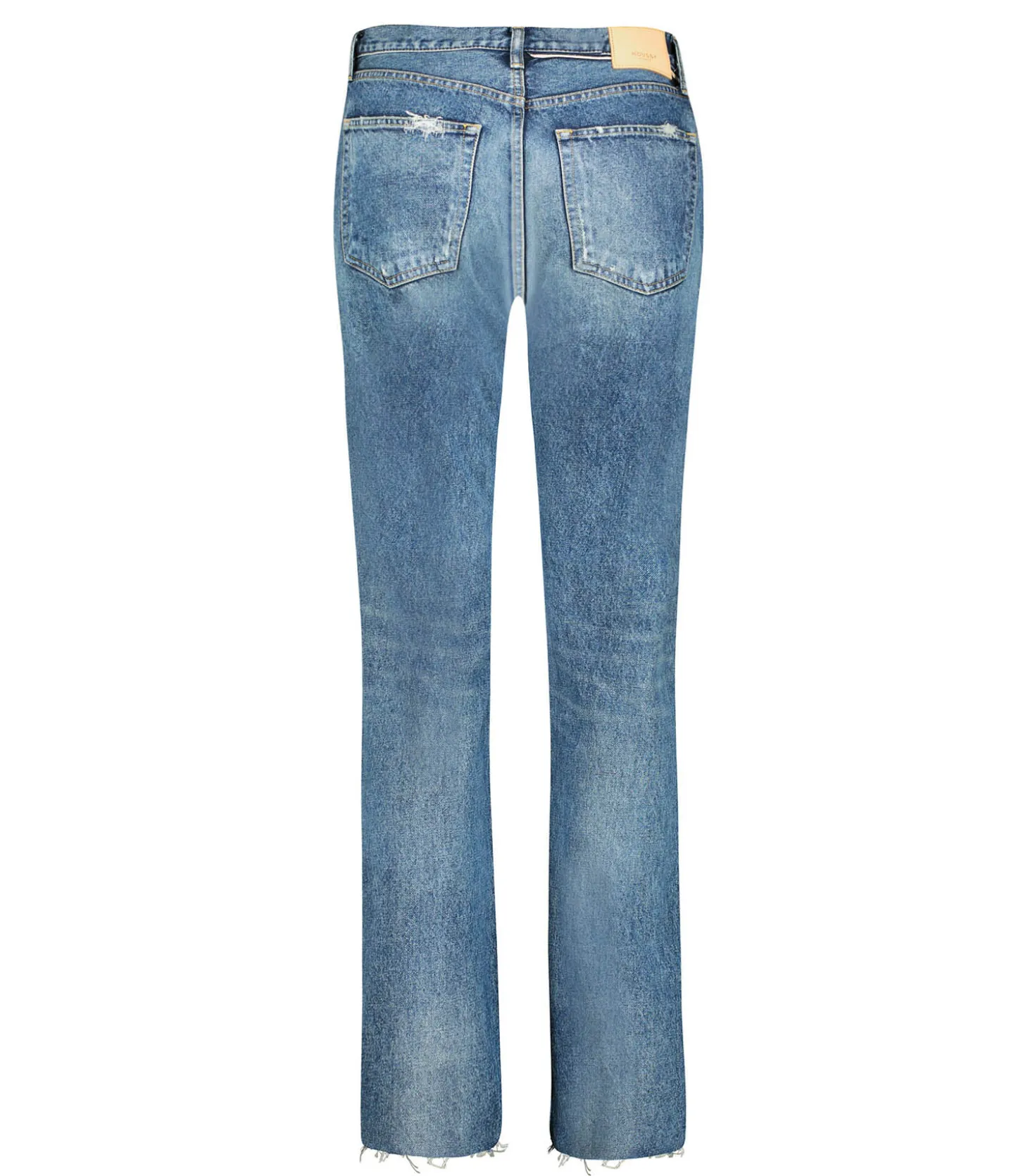 Jean Sundow Straight Blue-Moussy Vintage Cheap